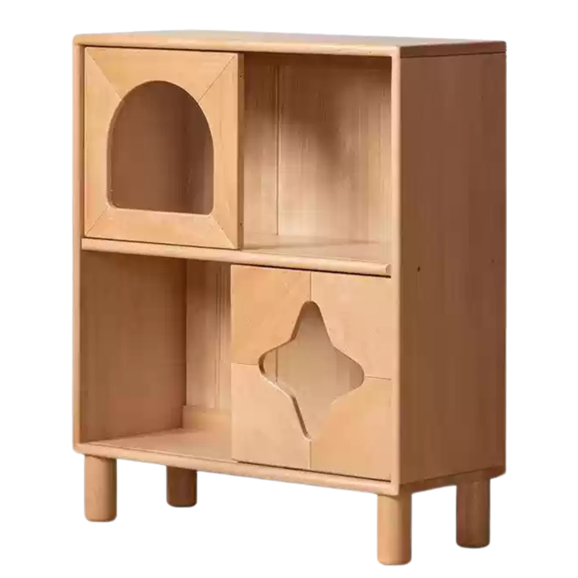 Beech Solid Wood Children's Сombination Bookshelf
