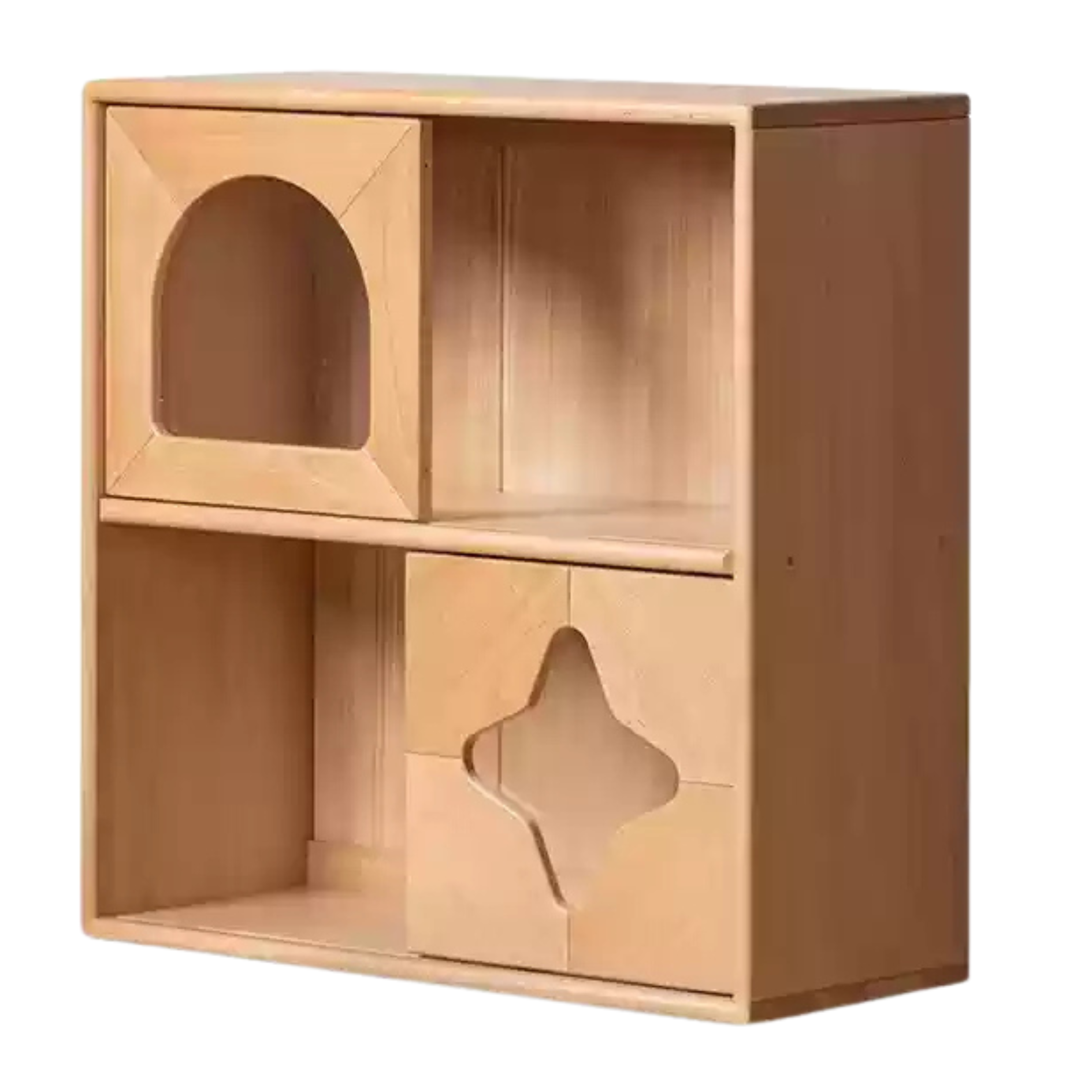 Beech Solid Wood Children's Сombination Bookshelf