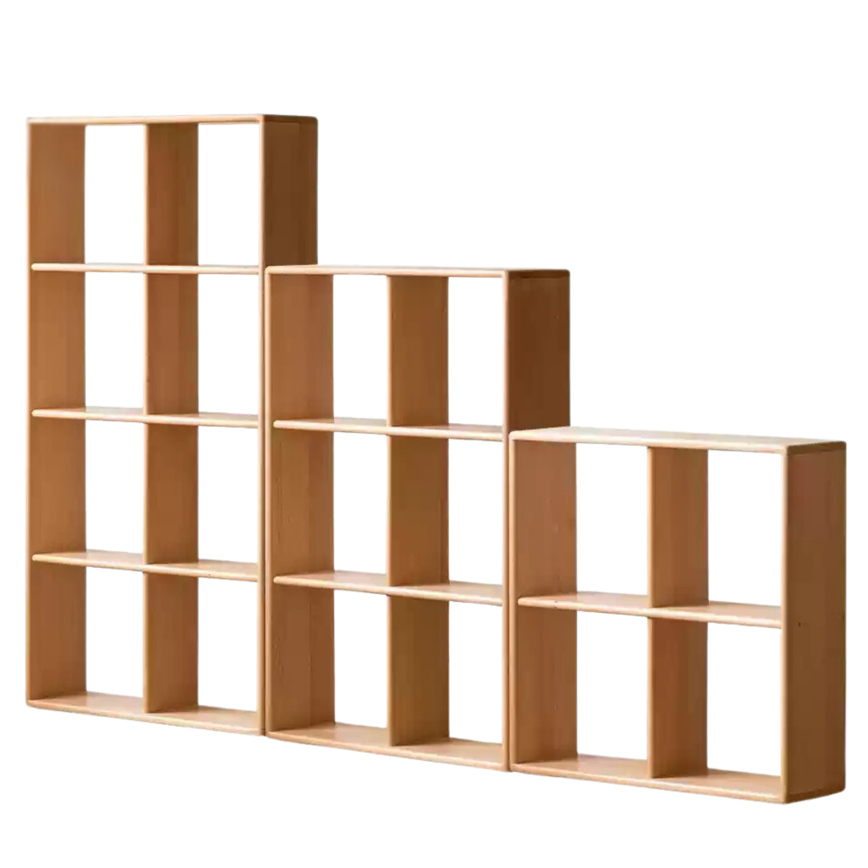 Beech Solid Wood Multi-layer Children's Combination Bookshelf