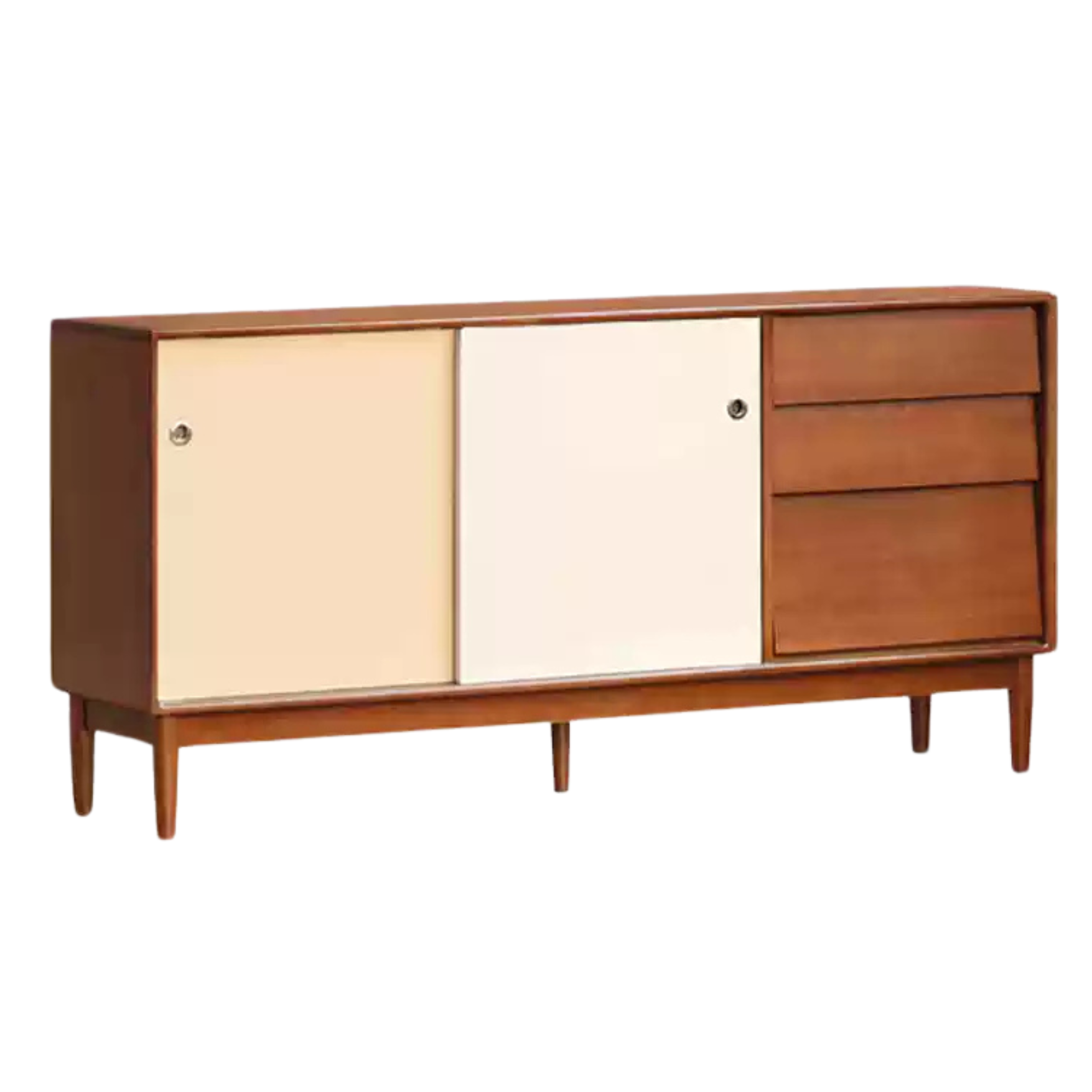 Tulipwood Solid Wood Vintage Style Retro Sideboard