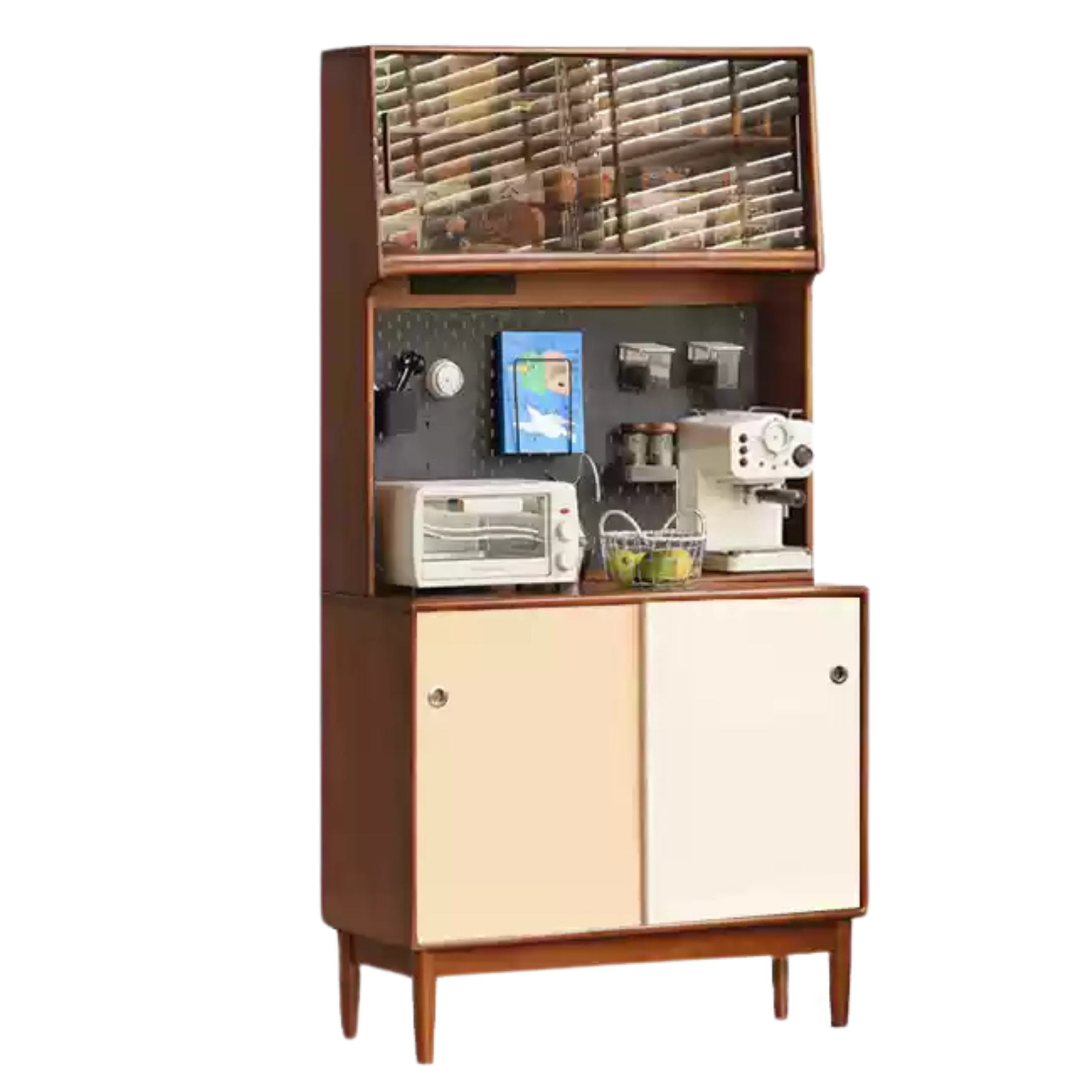 Tulipwood Solid Wood Vintage Style Retro Sideboard