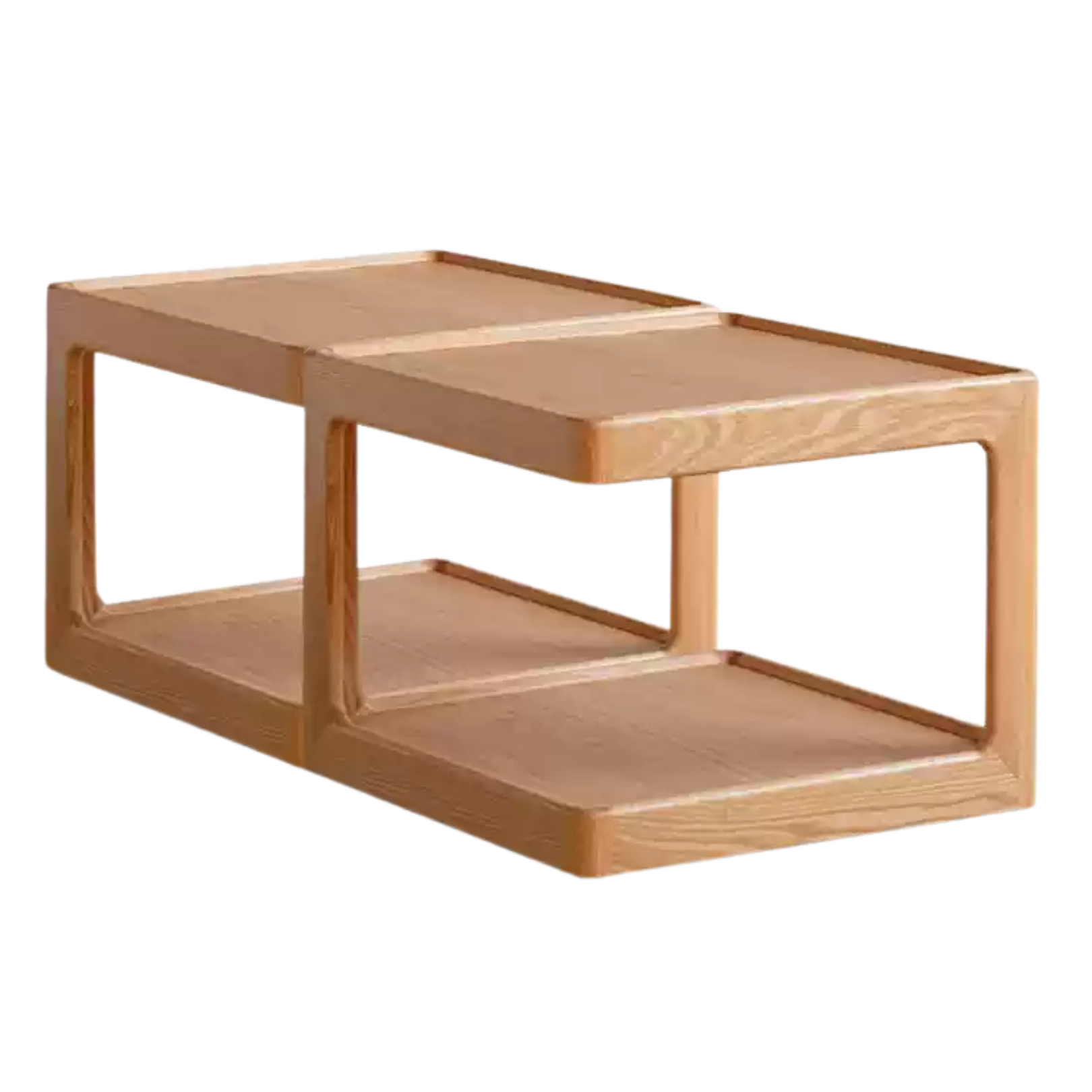 Oak Solid Wood Square Coffee Table.