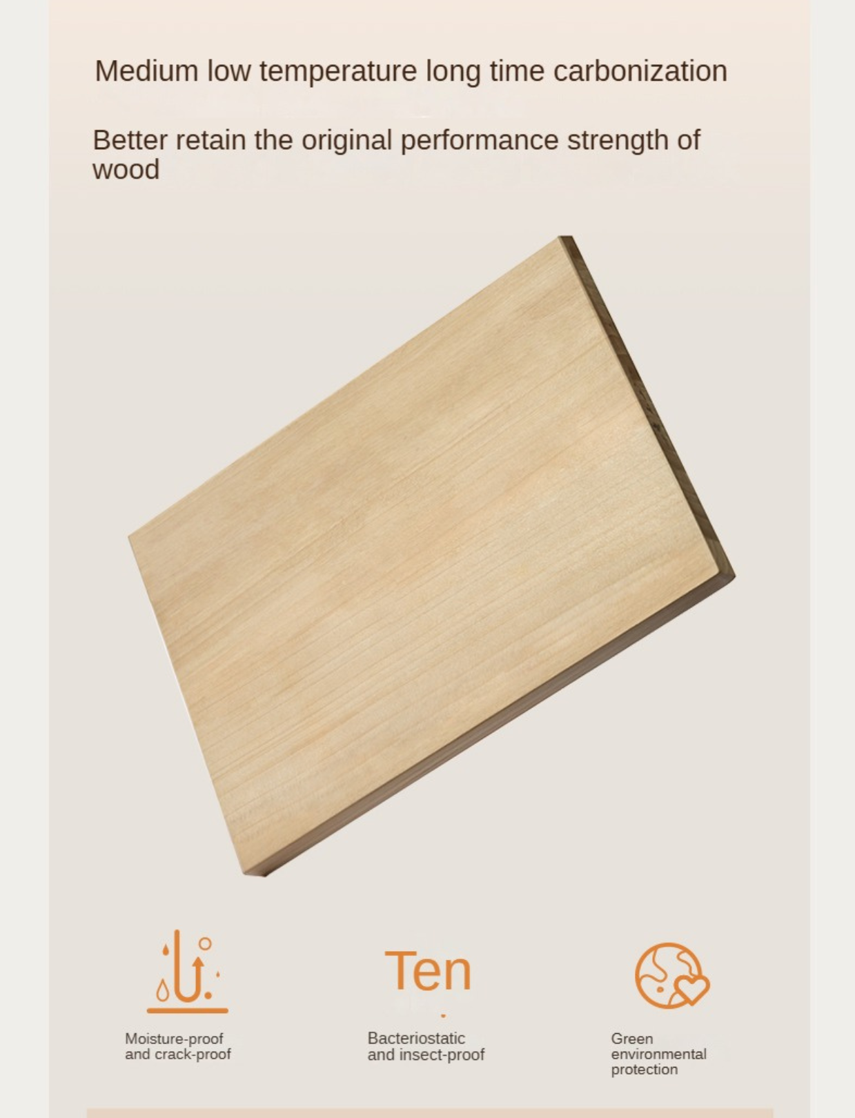 Poplar Solid Wood Folding Coffee Table.