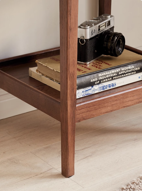 Black Walnut, Solid Rubberwood, Oak Solid Wood Side Cabinet