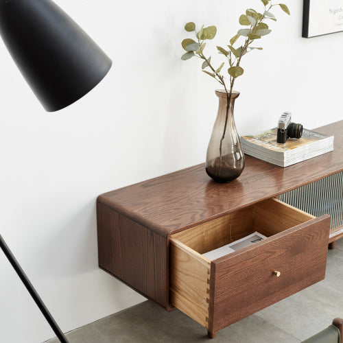 Oak Solid Wood Nordic Modern TV Stand