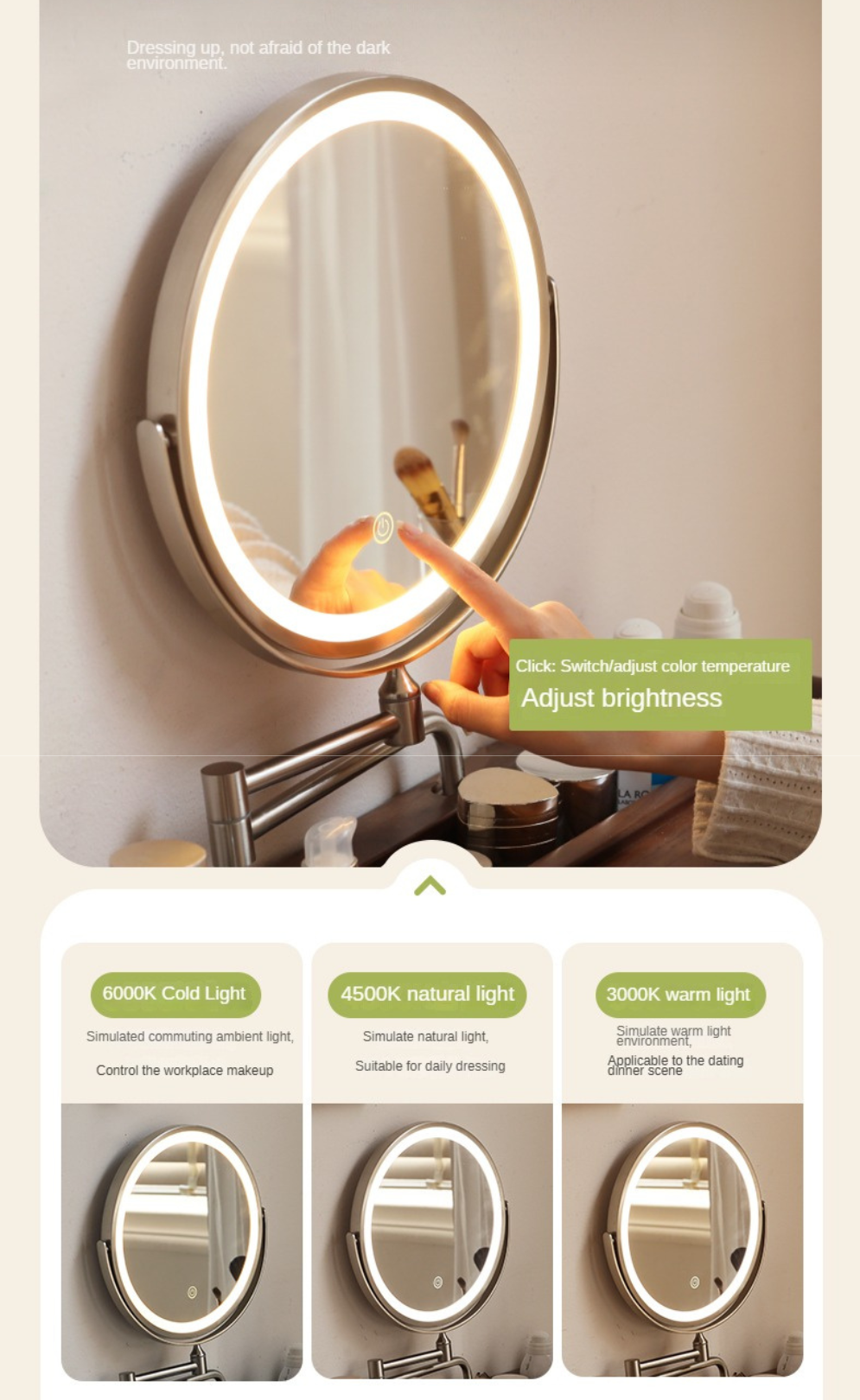 Solid Rubberwood Small White Vanity Table.