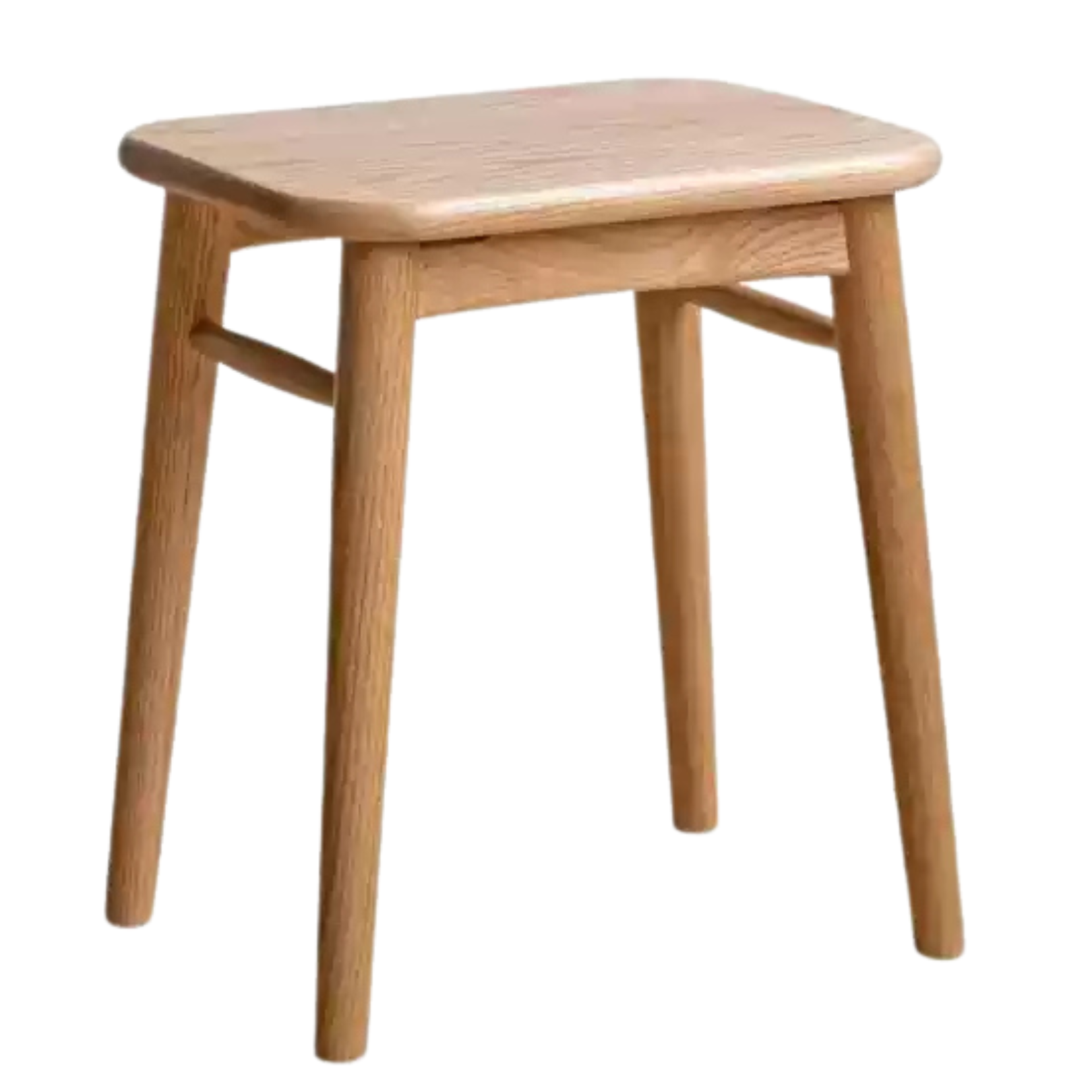 Black Walnut, Oak, Cherry, Sandalwood, Solid Rubberwood Light Luxury Makeup Stool