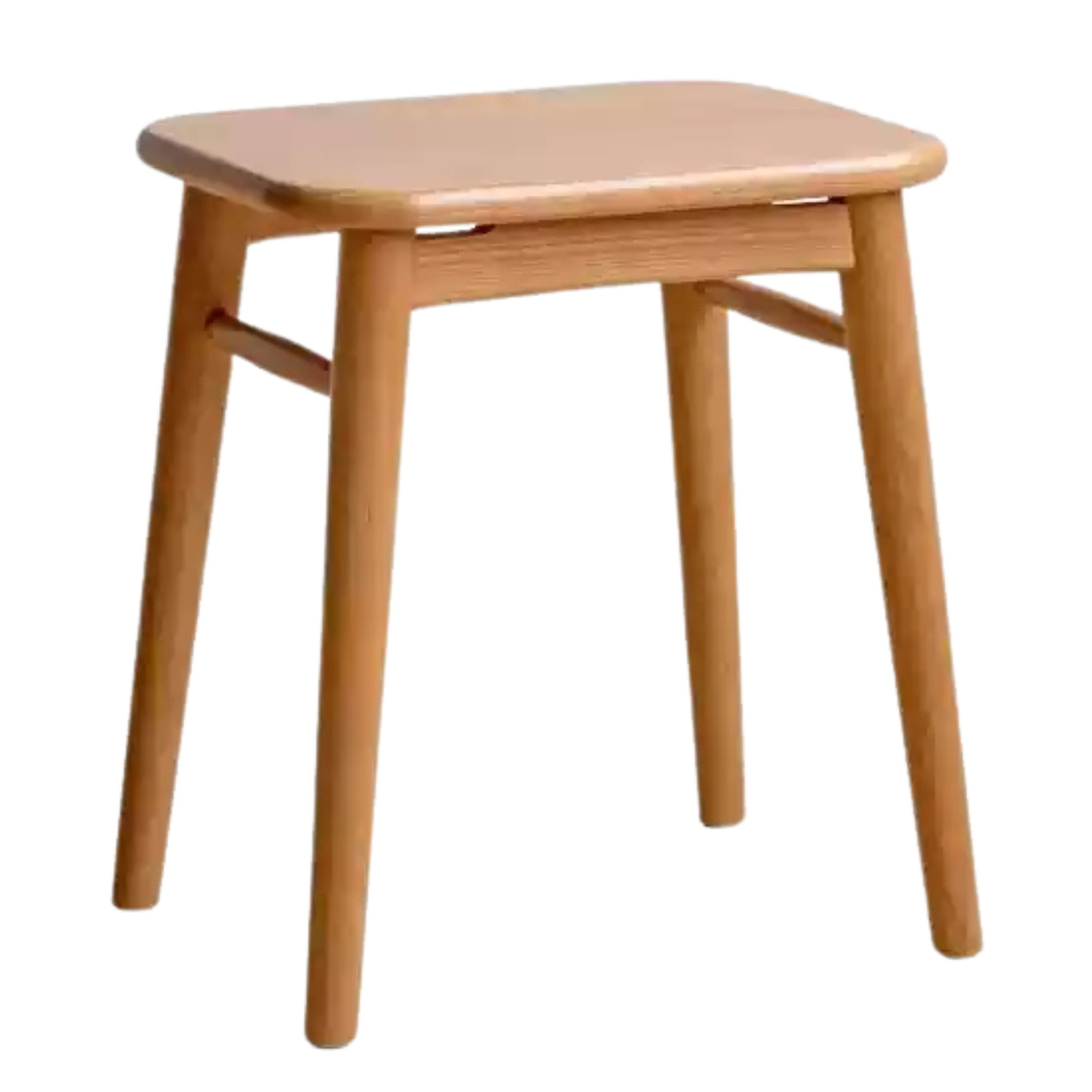 Black Walnut, Oak, Cherry, Sandalwood, Solid Rubberwood Light Luxury Makeup Stool