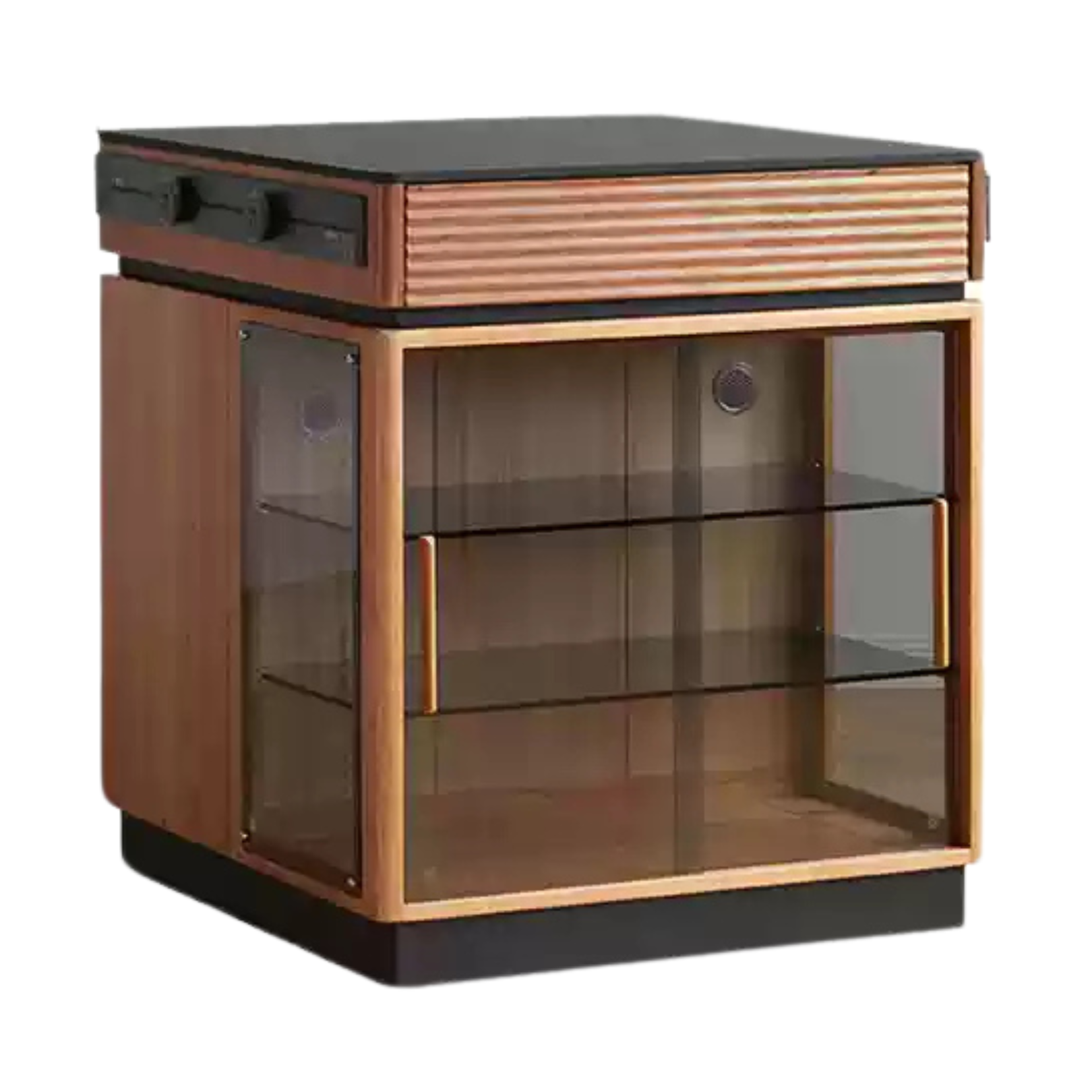 Cherry Solid Wood Island Multifunctional Bar.