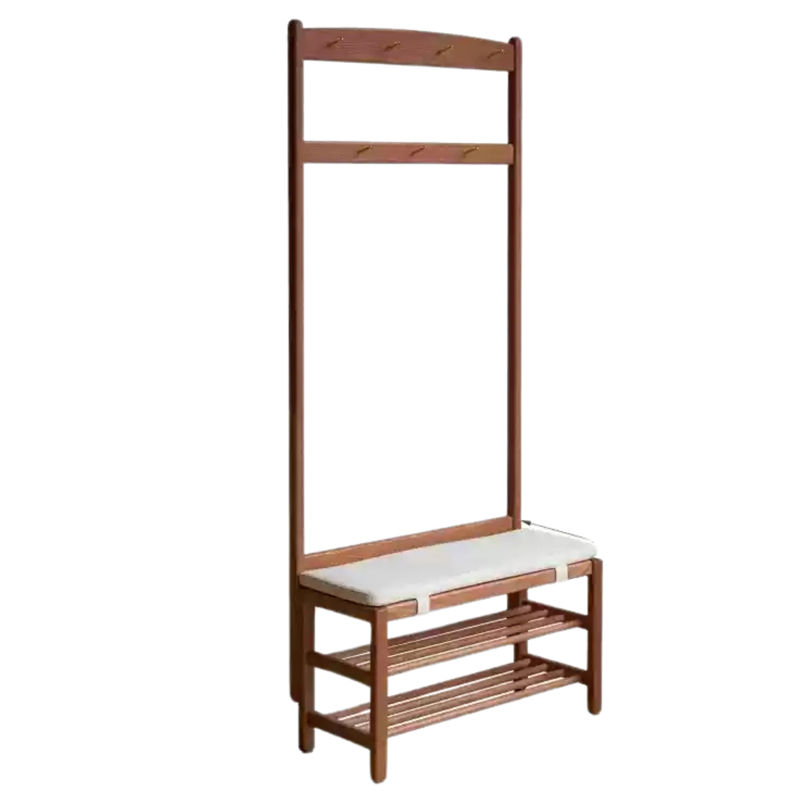 Oak, Beech Solid Wood Shoe Stool Hanger Entrance Partition