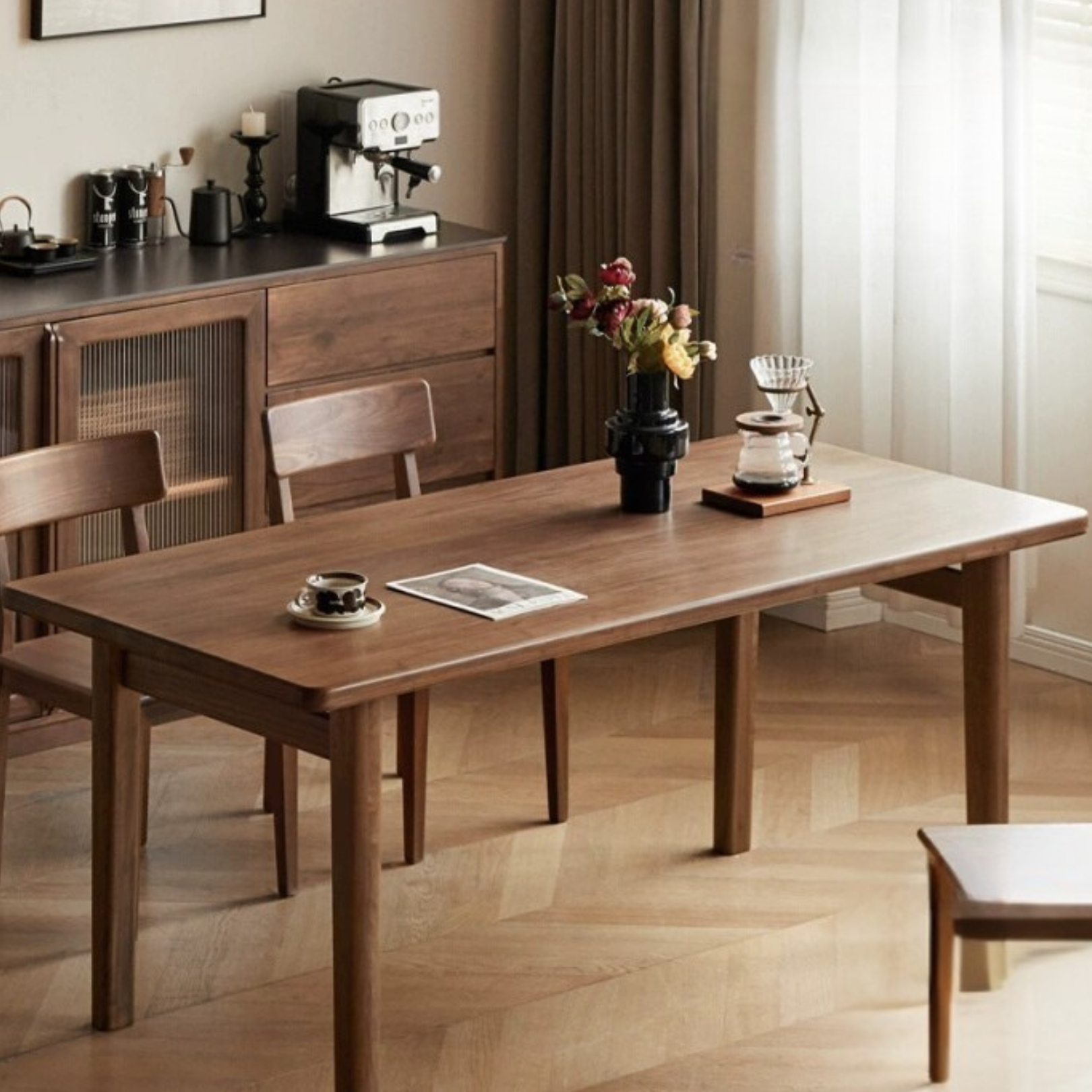 Cherry Solid Wood Large Dining Table