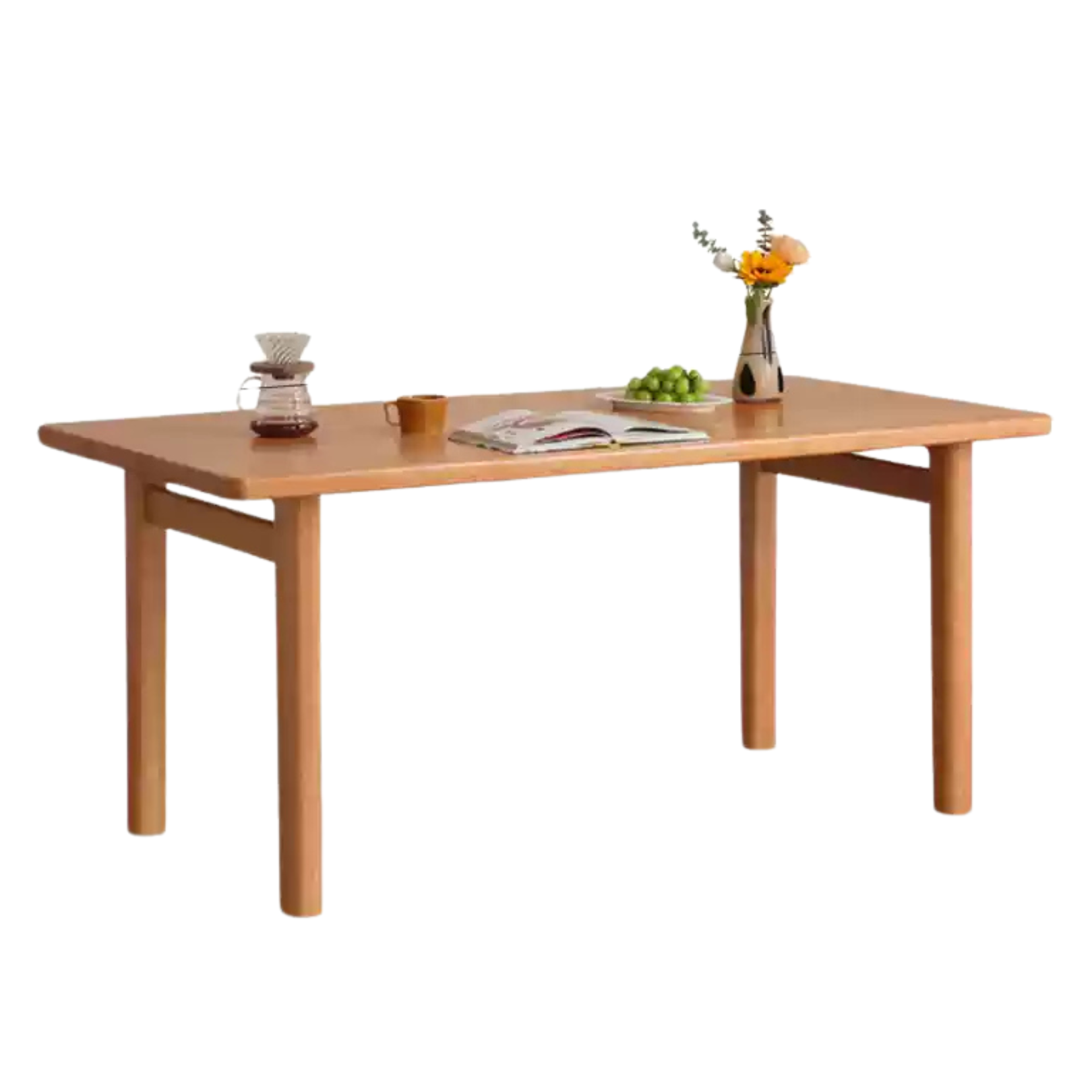 Cherry Solid Wood Large Dining Table