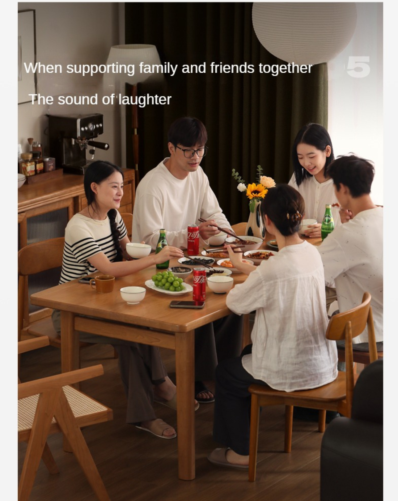 Cherry Solid Wood Large Dining Table