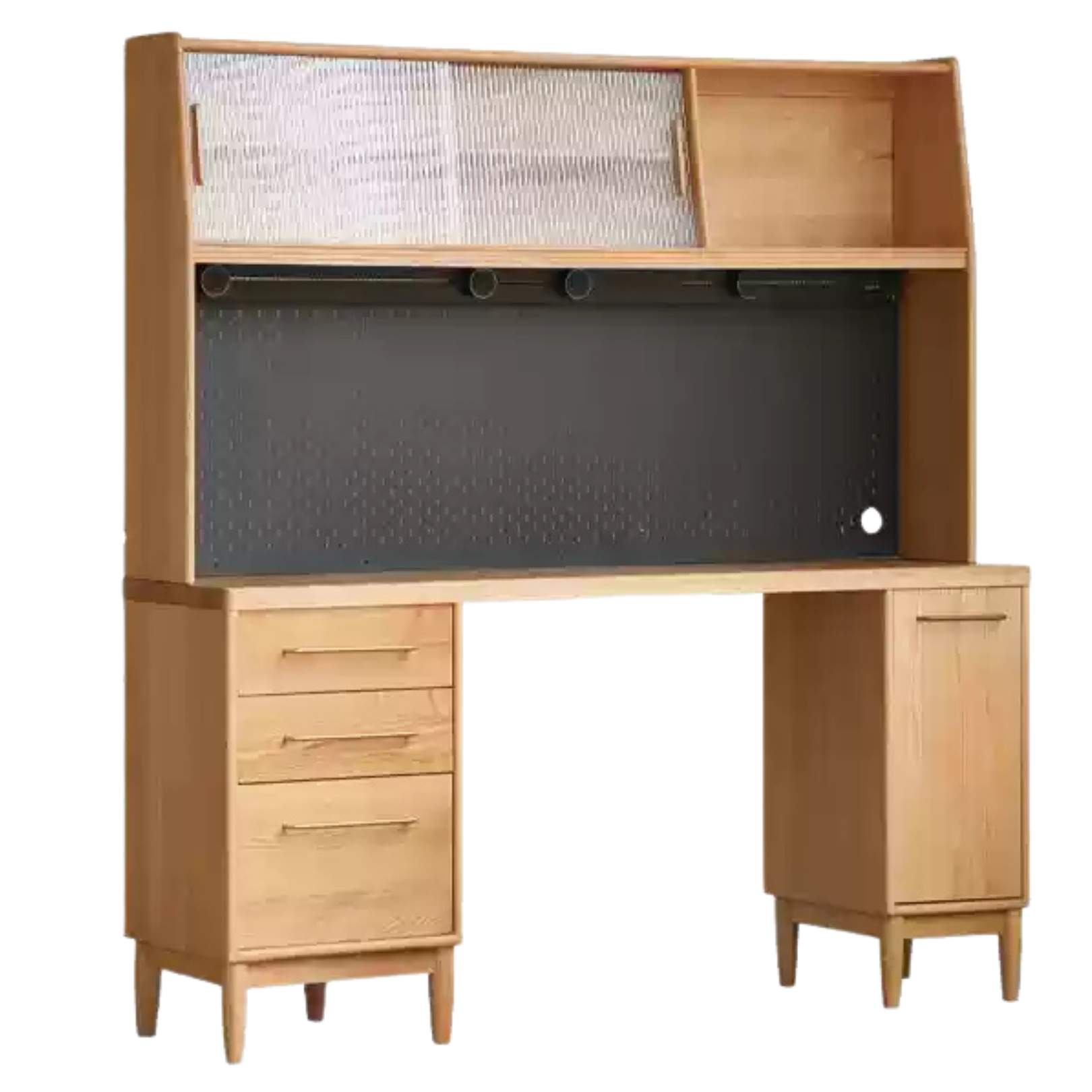 Oak Solid Wood Large Capacity Dining Sideboard