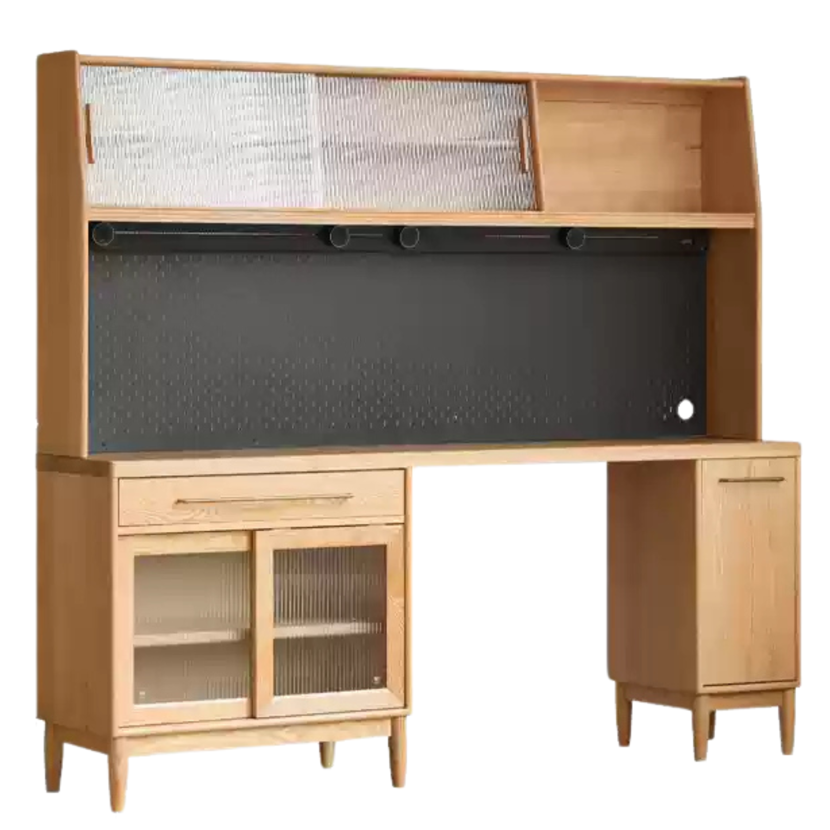 Oak Solid Wood Large Capacity Dining Sideboard