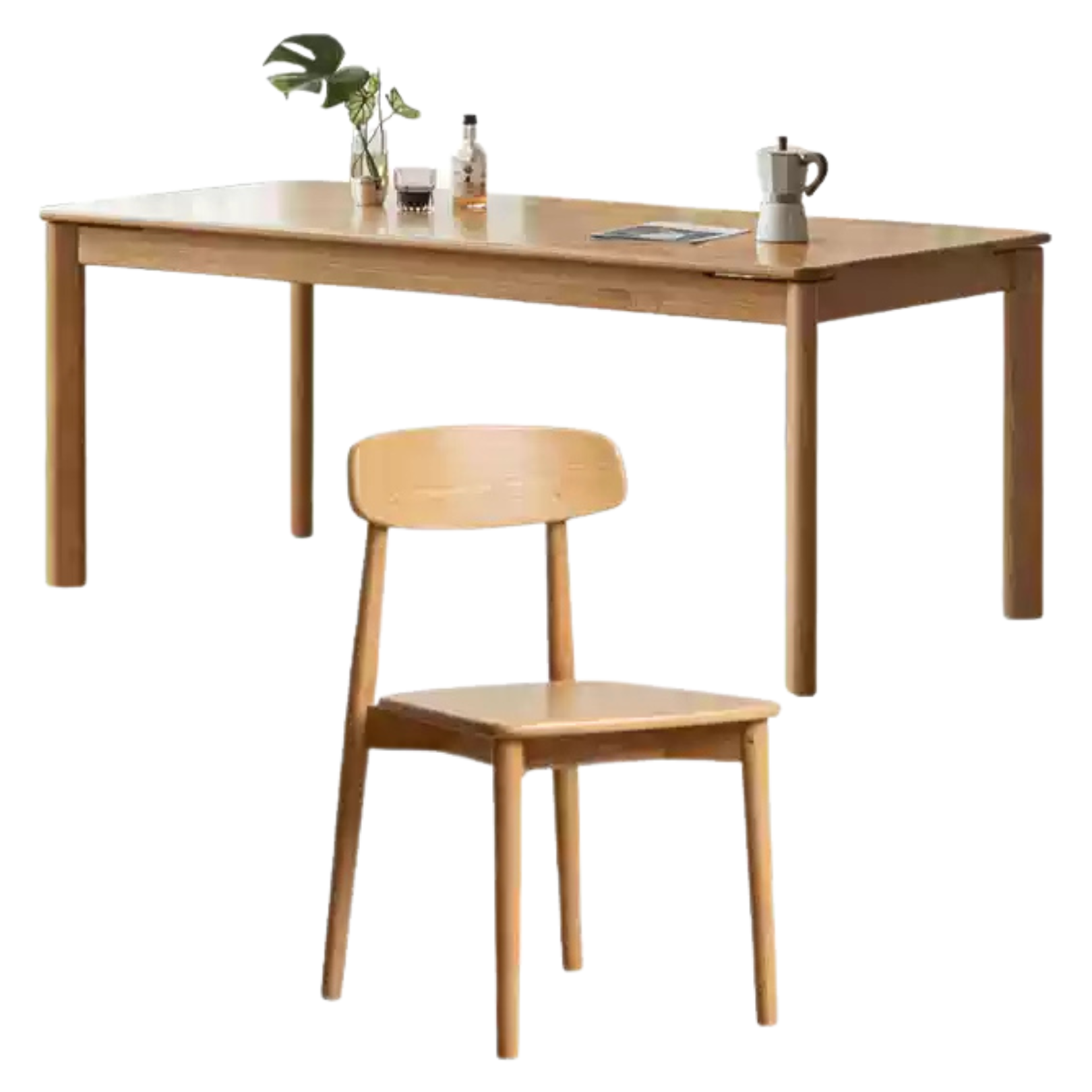 Ash, Oak Solid Wood Long Dining Table