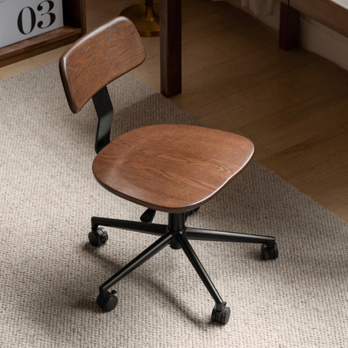 Solid Wood Office Chair Study Chair Modern Simple Lift Computer