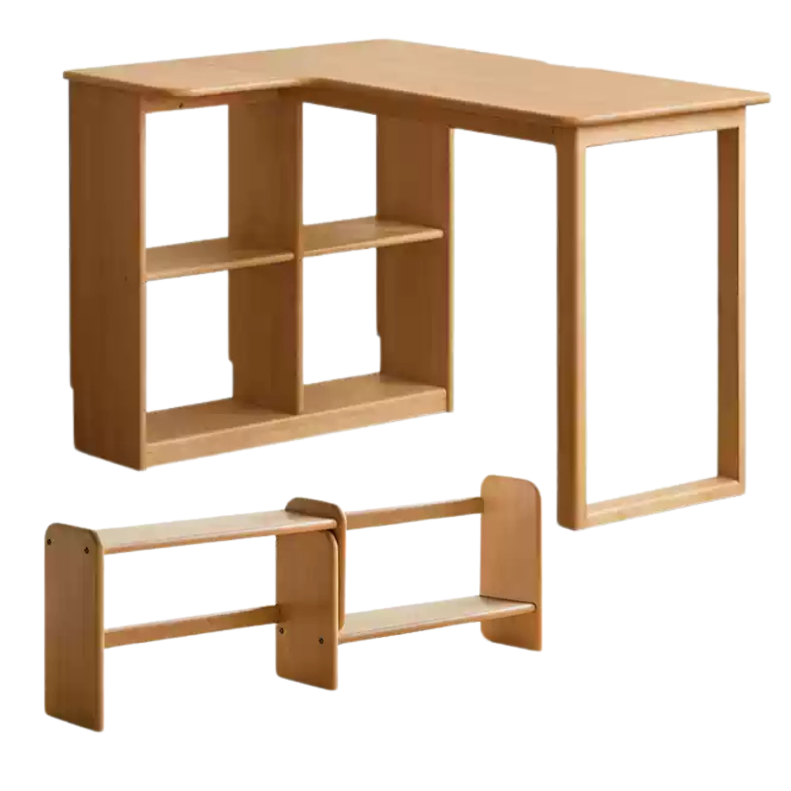 Beech Solid Wood Kids Corner Desk
