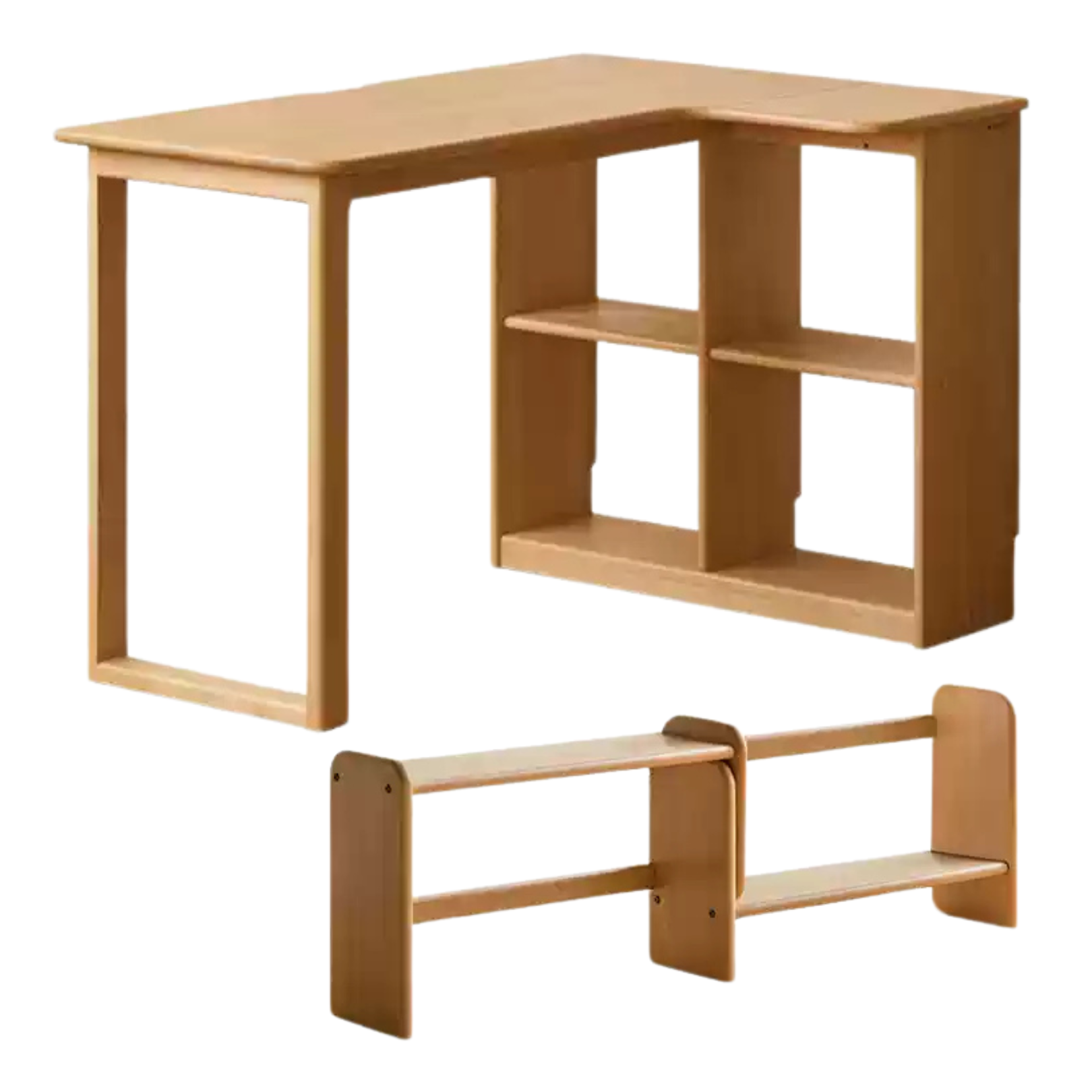 Beech Solid Wood Kids Corner Desk