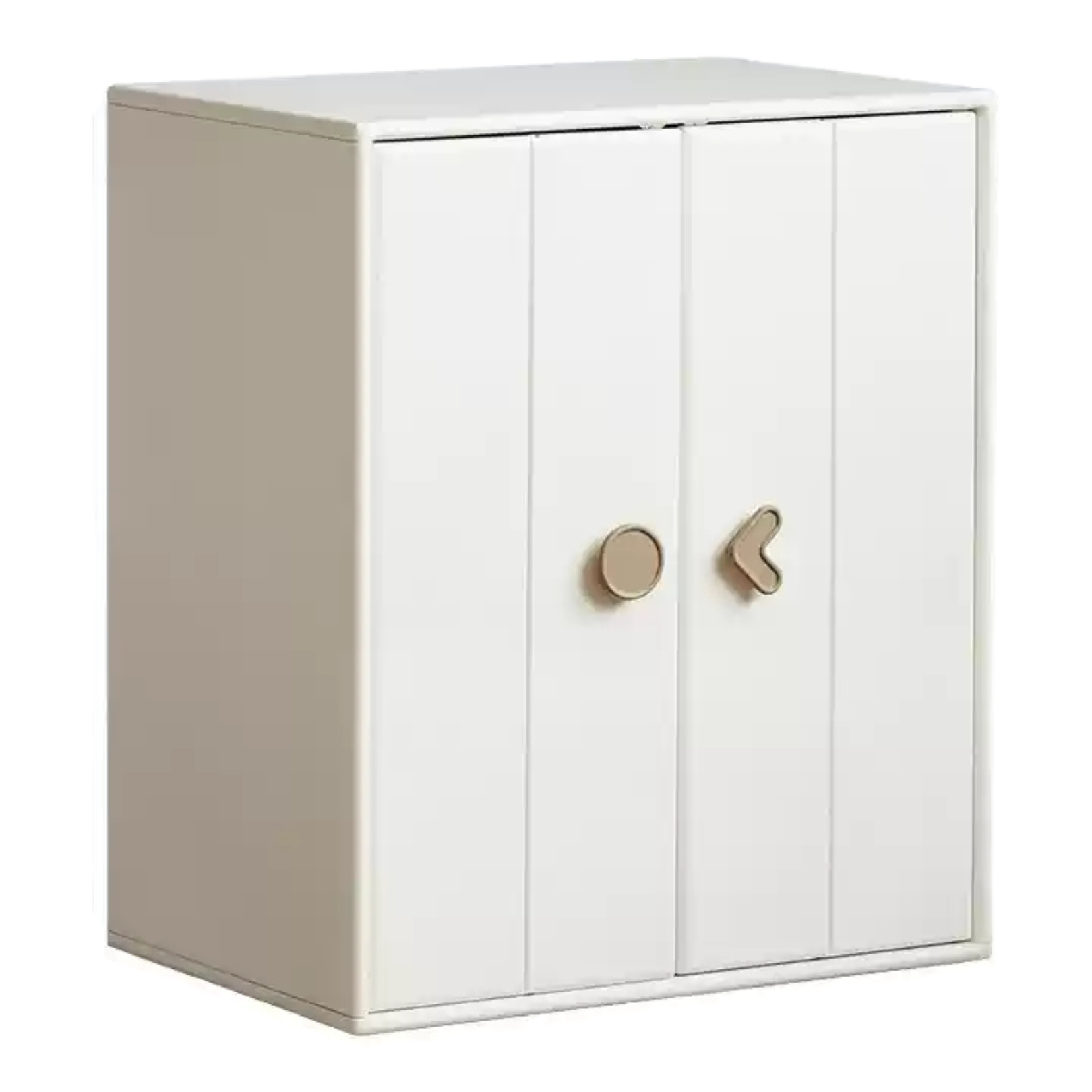 Rubber Solid Wood Children's Wardrobe Combination Storage Cabinet.