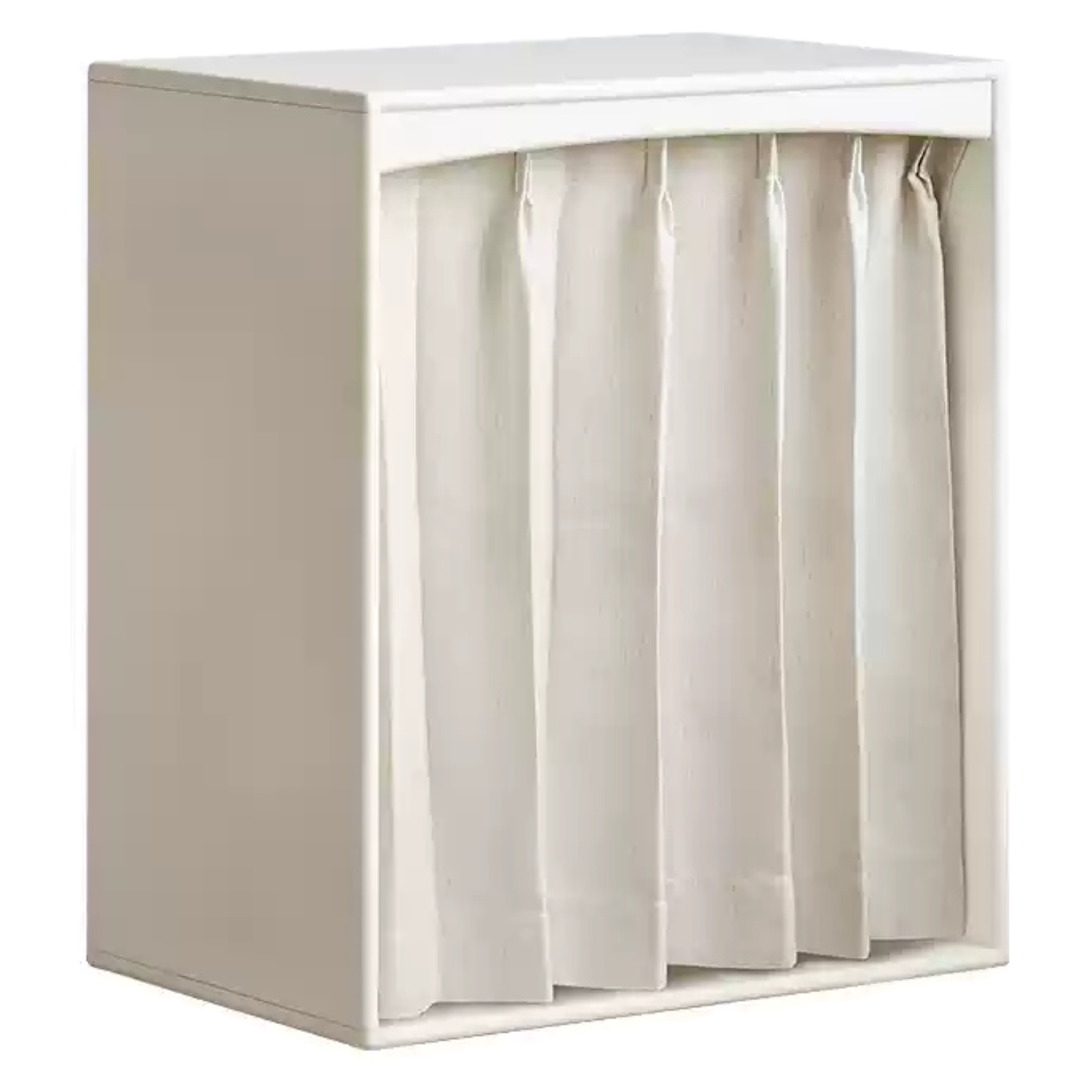 Rubber Solid Wood Children's Wardrobe Combination Storage Cabinet.