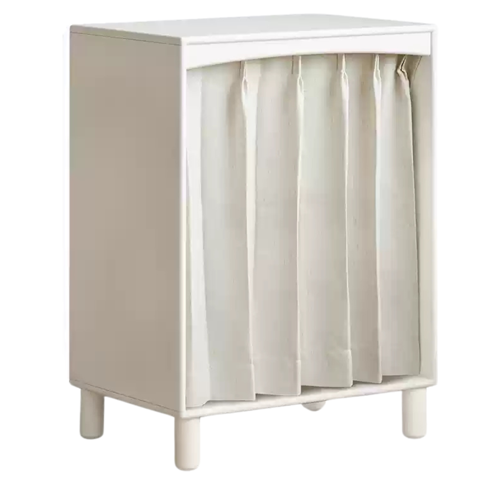 Rubber Solid Wood Children's Wardrobe Combination Storage Cabinet.