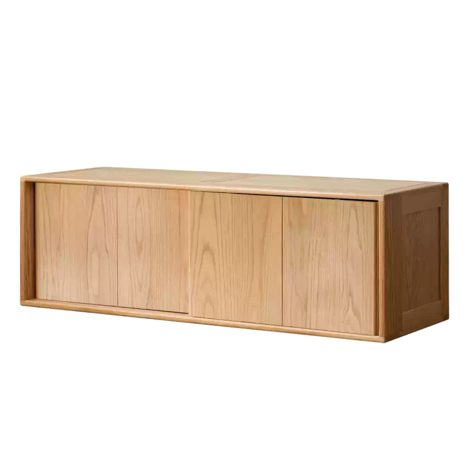 Oak Solid Wood Children's Sliding Door Wardrobe.