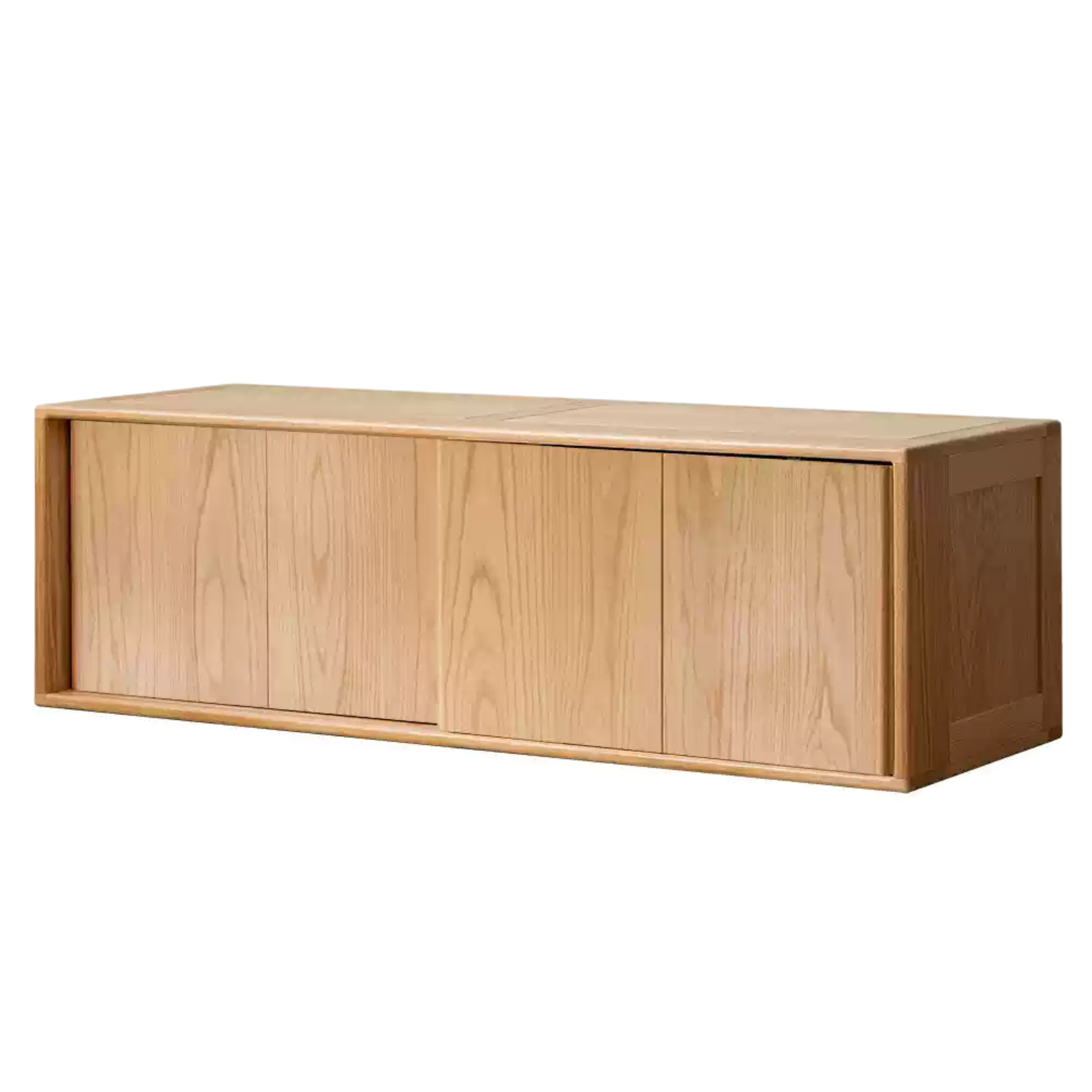 Oak Solid Wood Children's Sliding Door Wardrobe.