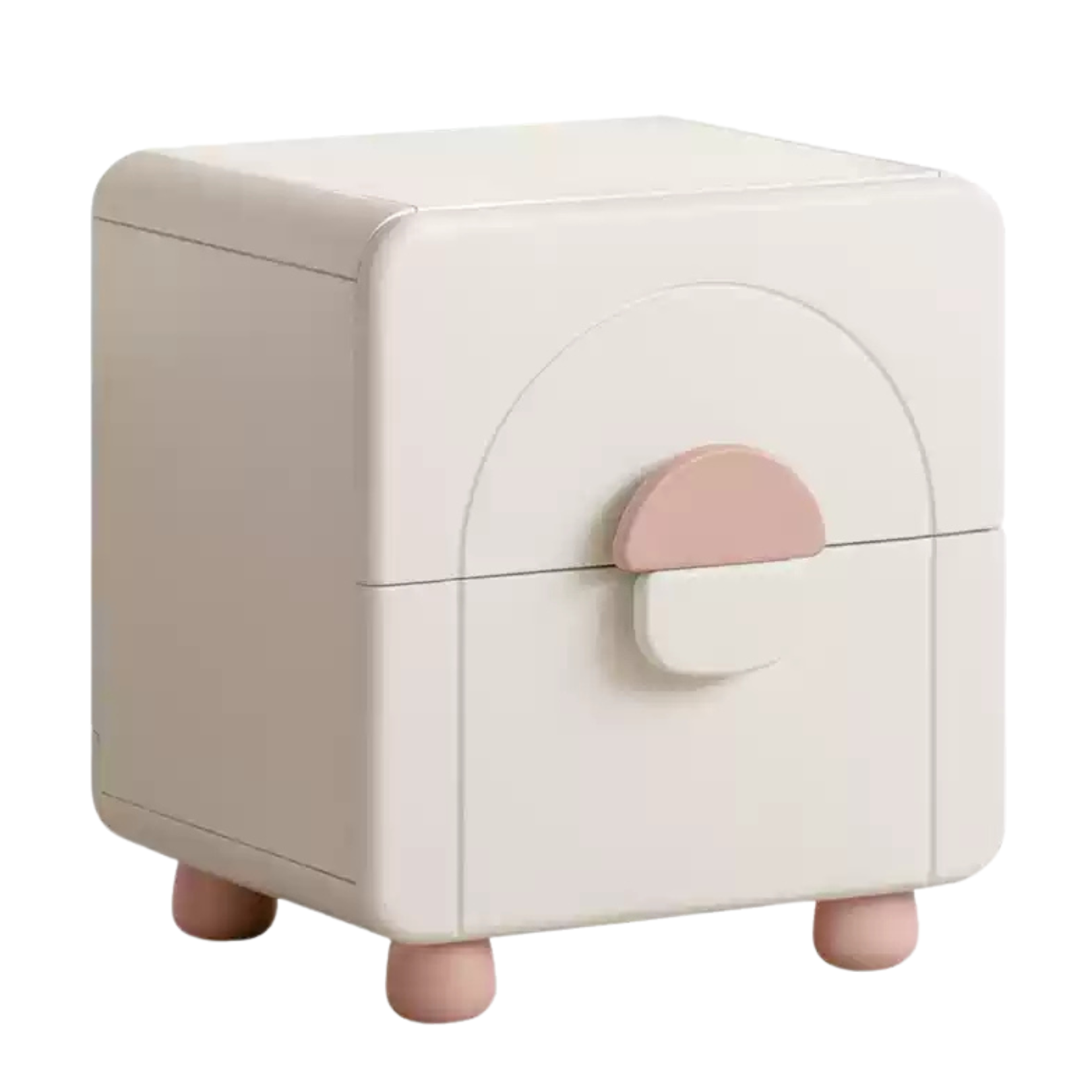 Rubber Wood Solid Wood Children's Nightstand.