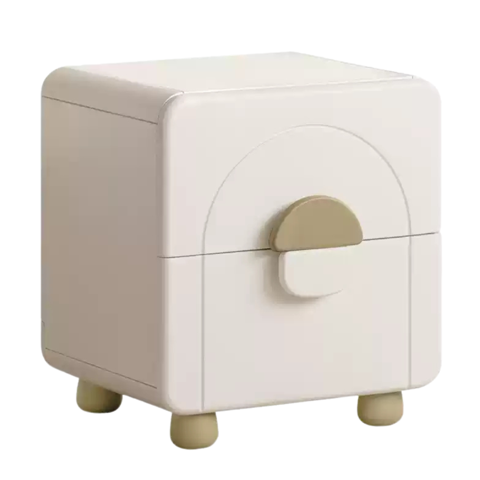 Rubber Wood Solid Wood Children's Nightstand.