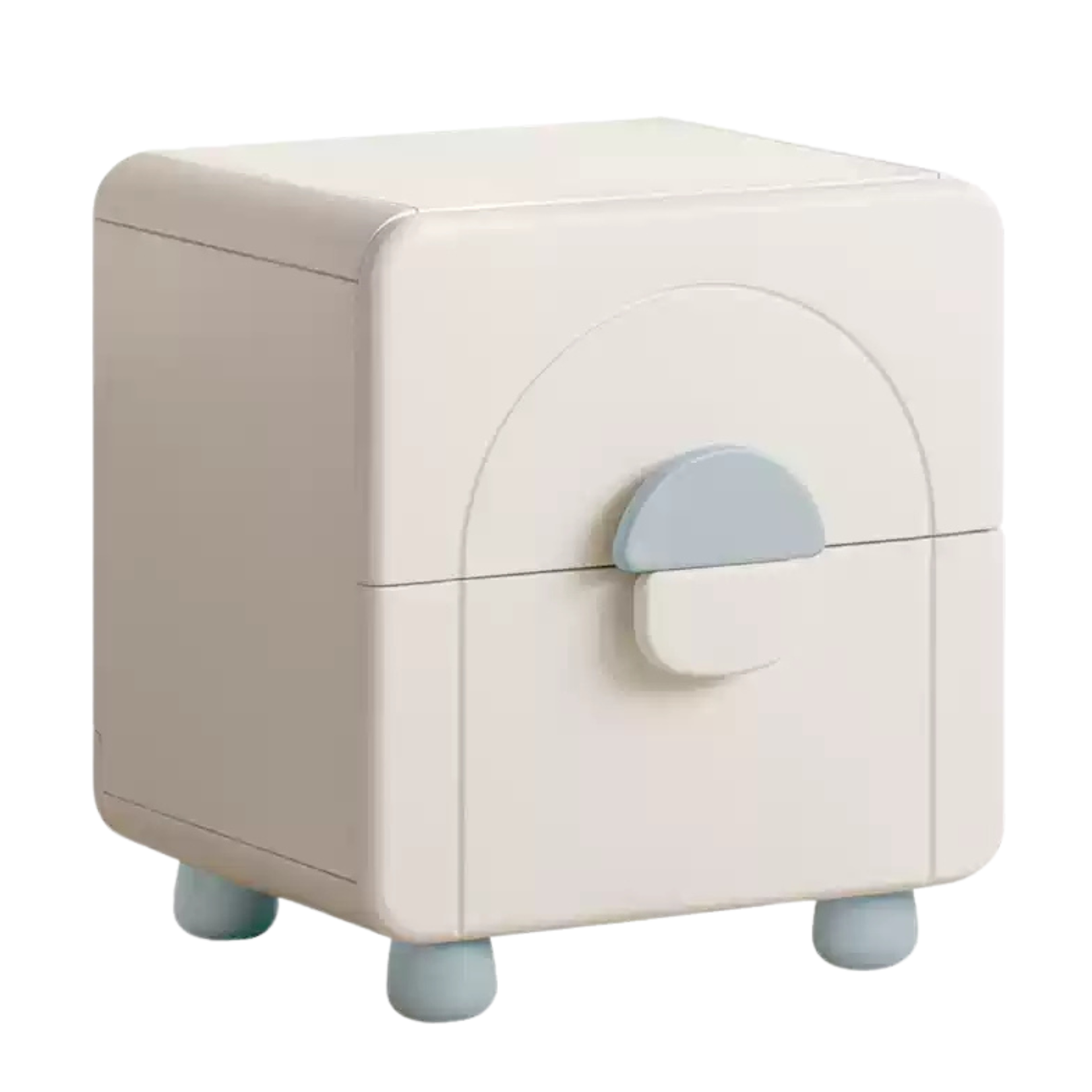 Rubber Wood Solid Wood Children's Nightstand.