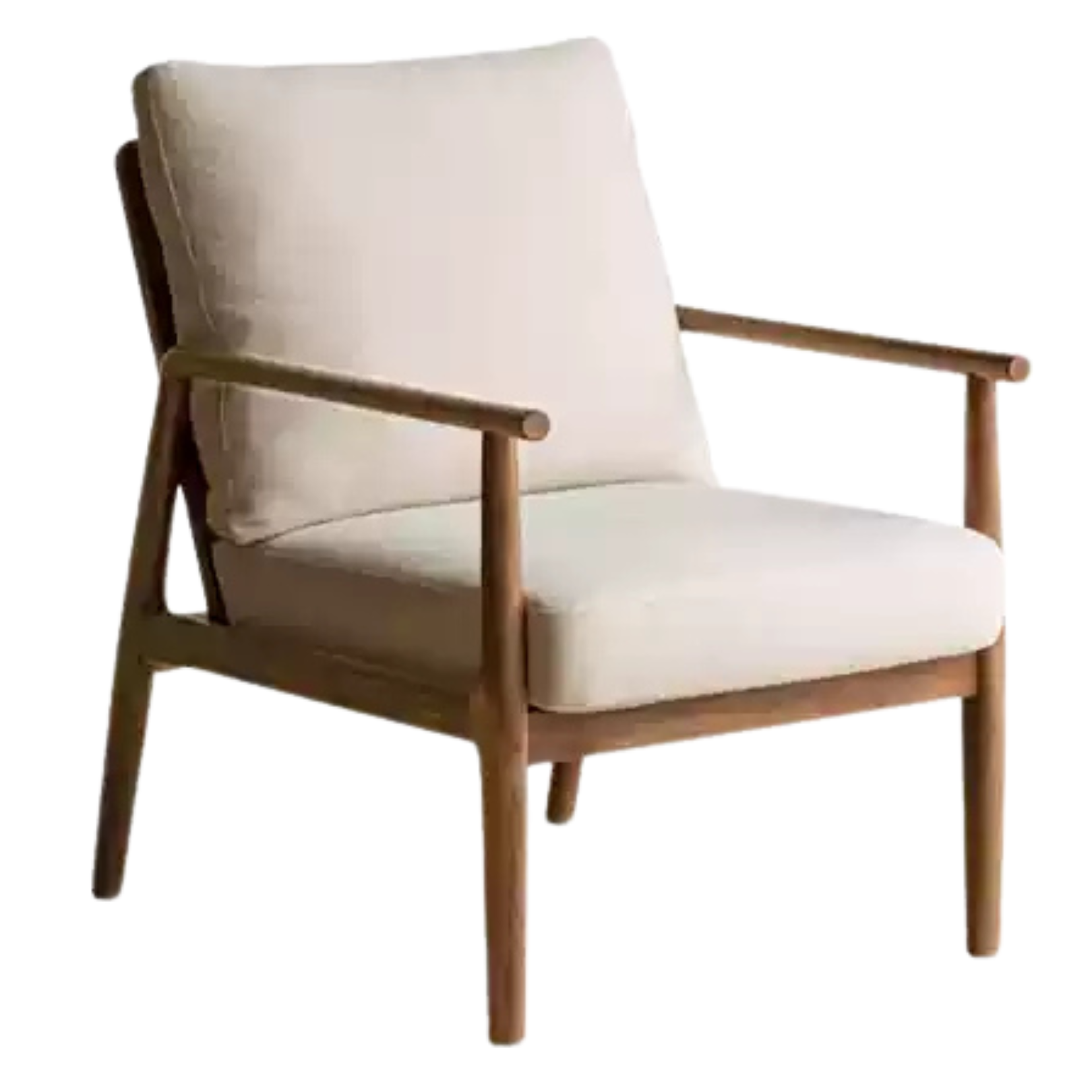 Black Walnut, Ash Solid Wood Backrest Leisure Sofa Chair.