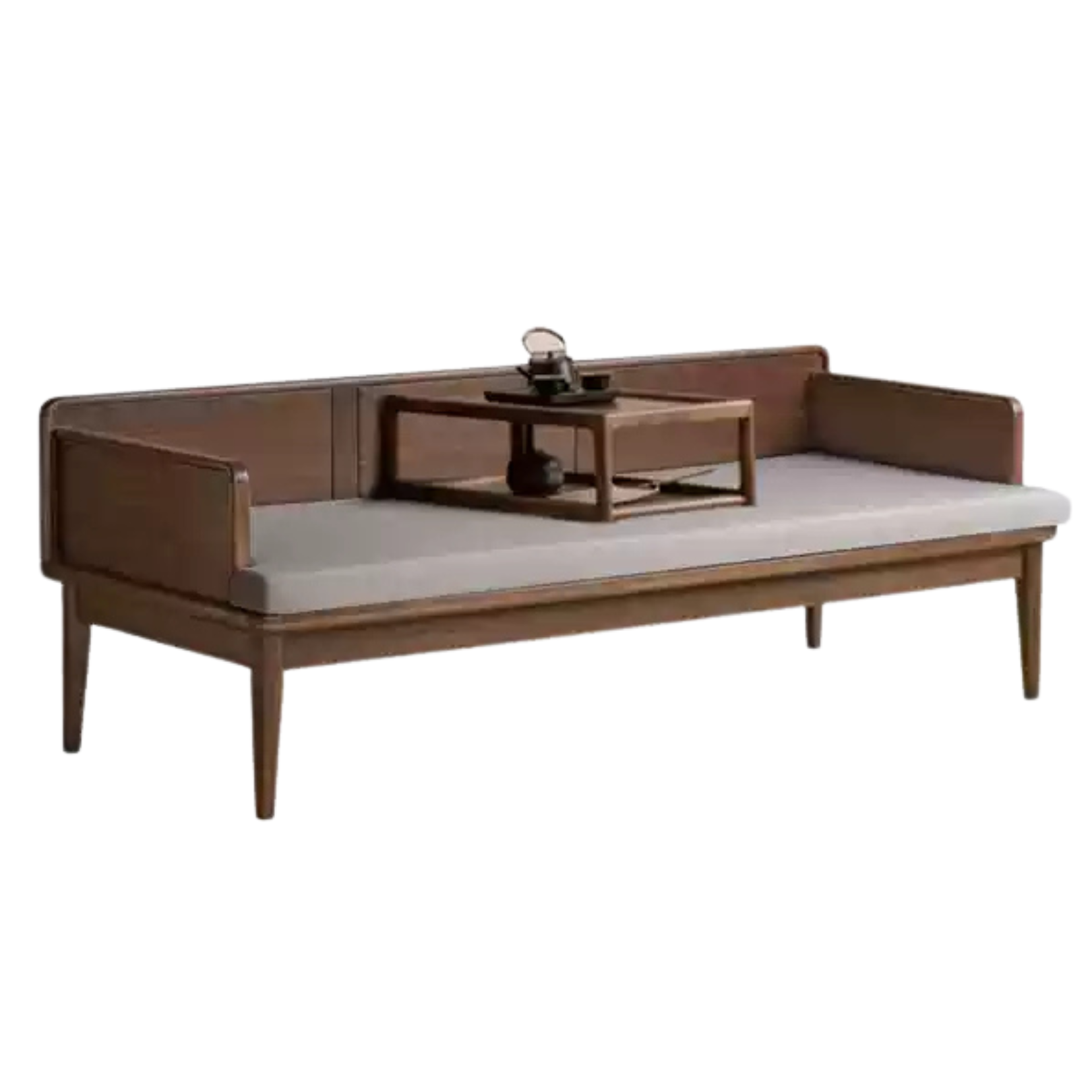 Black Walnut, Oak solid wood Bed New Chinese Style.