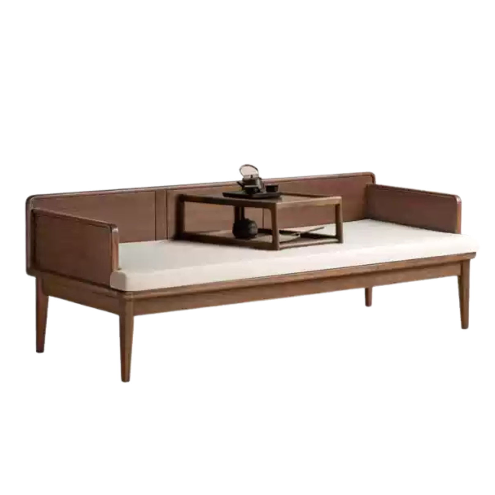 Black Walnut, Oak solid wood Bed New Chinese Style.