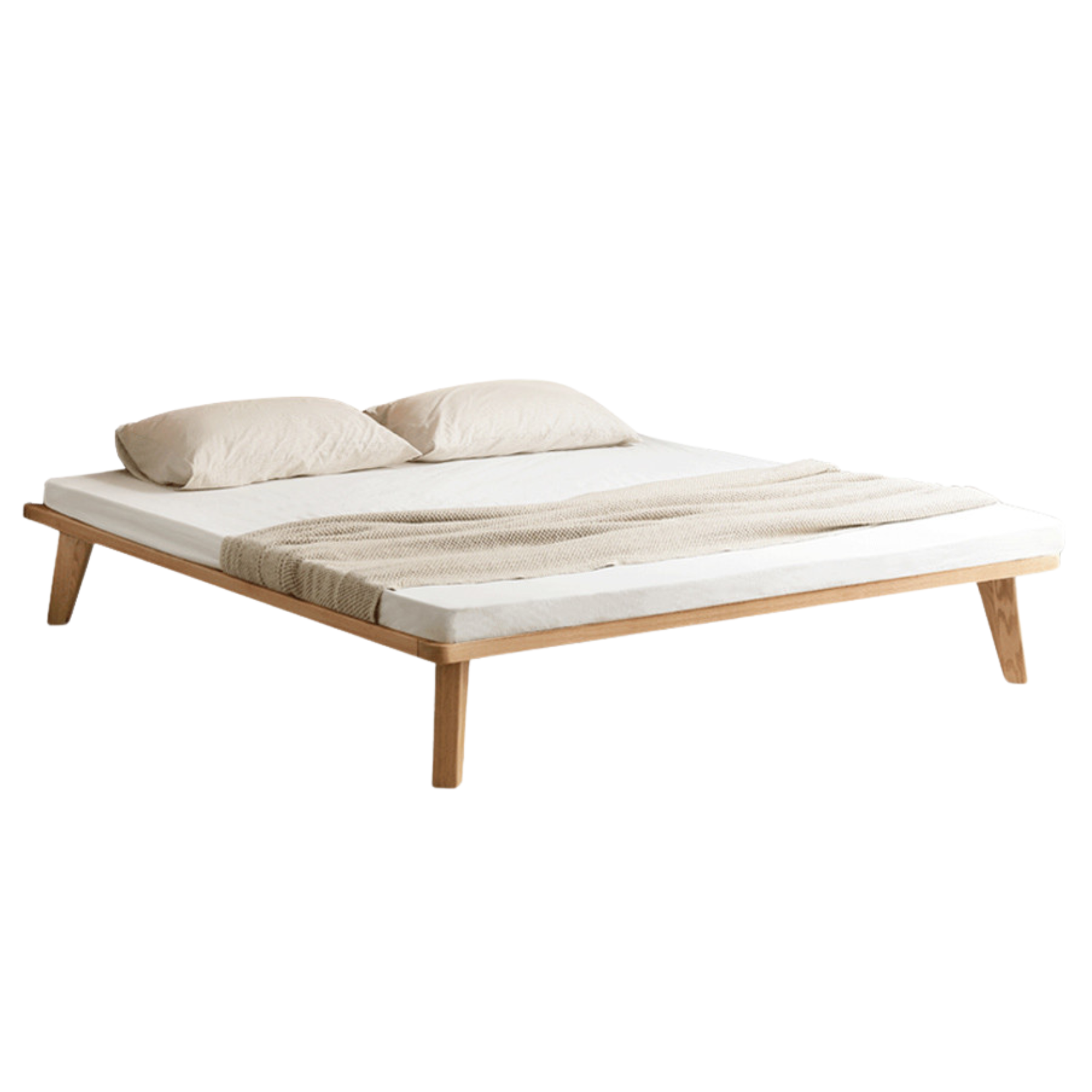 Oak Solid Wood Bed