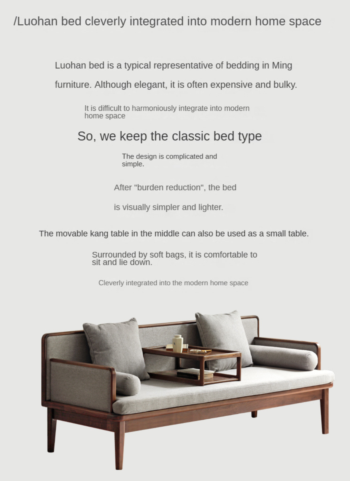 Black Walnut, Ash Solid Wood Sitting Sofa new Chinese Style.