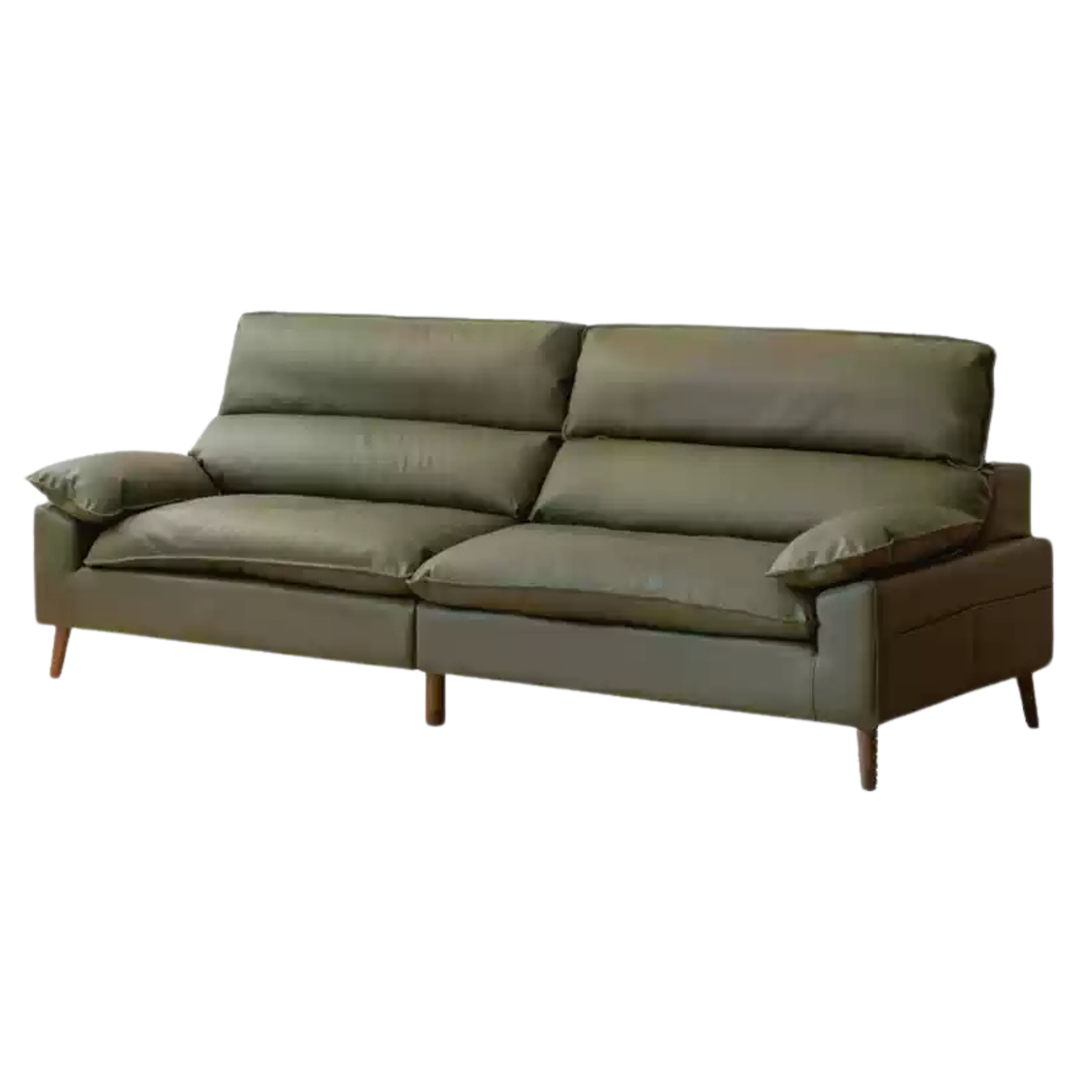 Fabric High Back Straight Sofa Modern.