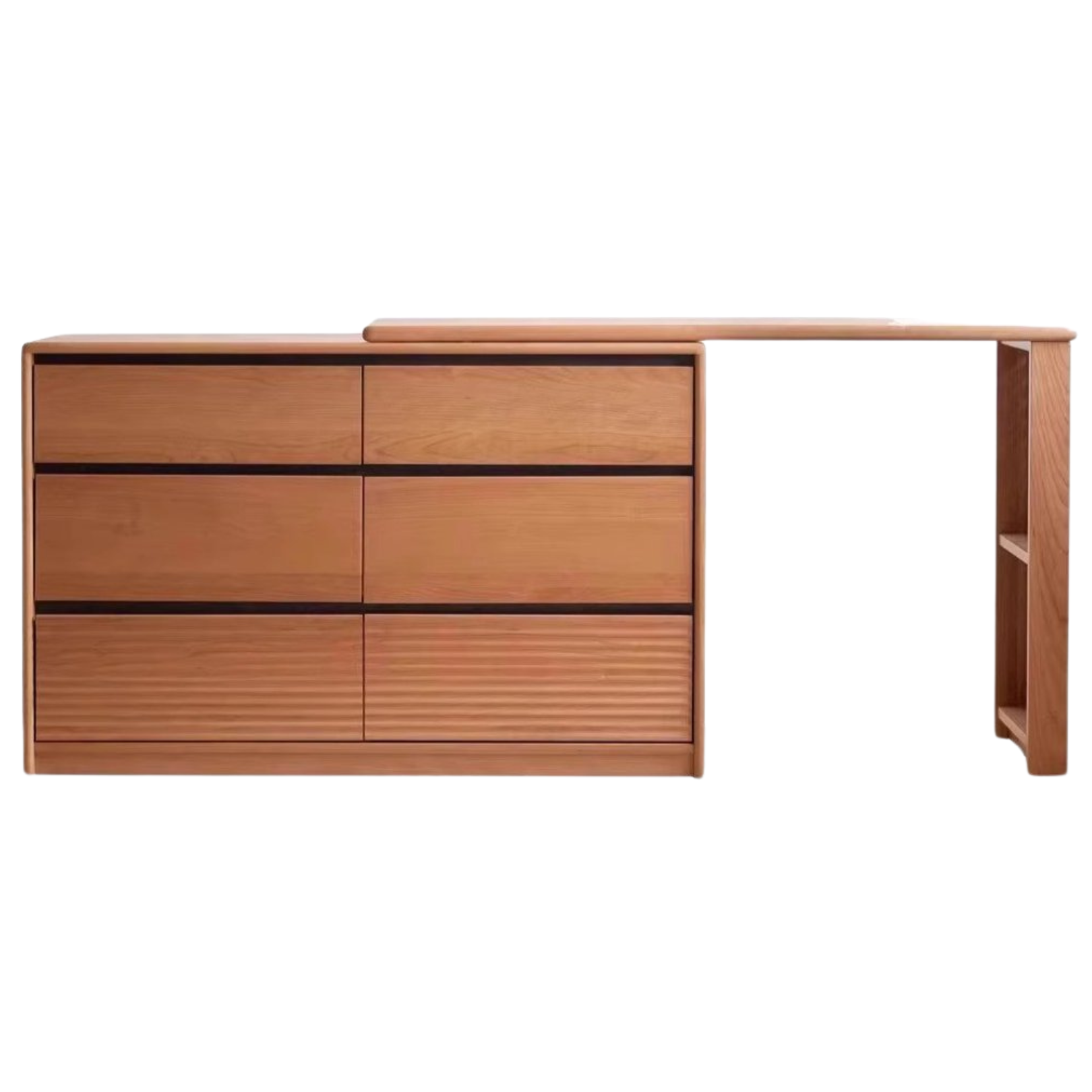 Cherry Solid Wood Retro Dressing Table.