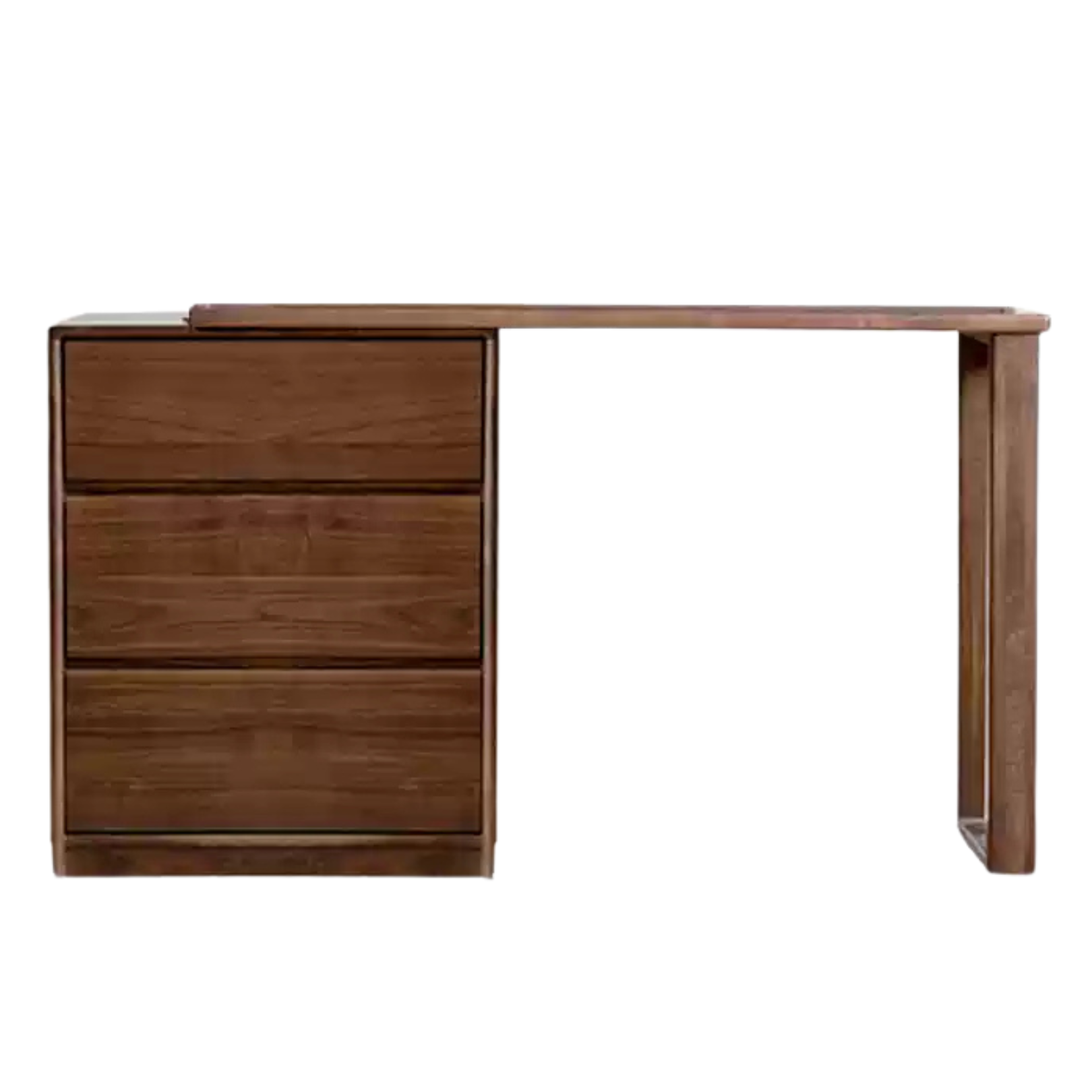 Black Walnut, Walnut Tree Solid Wood Retractable Dressing Table.