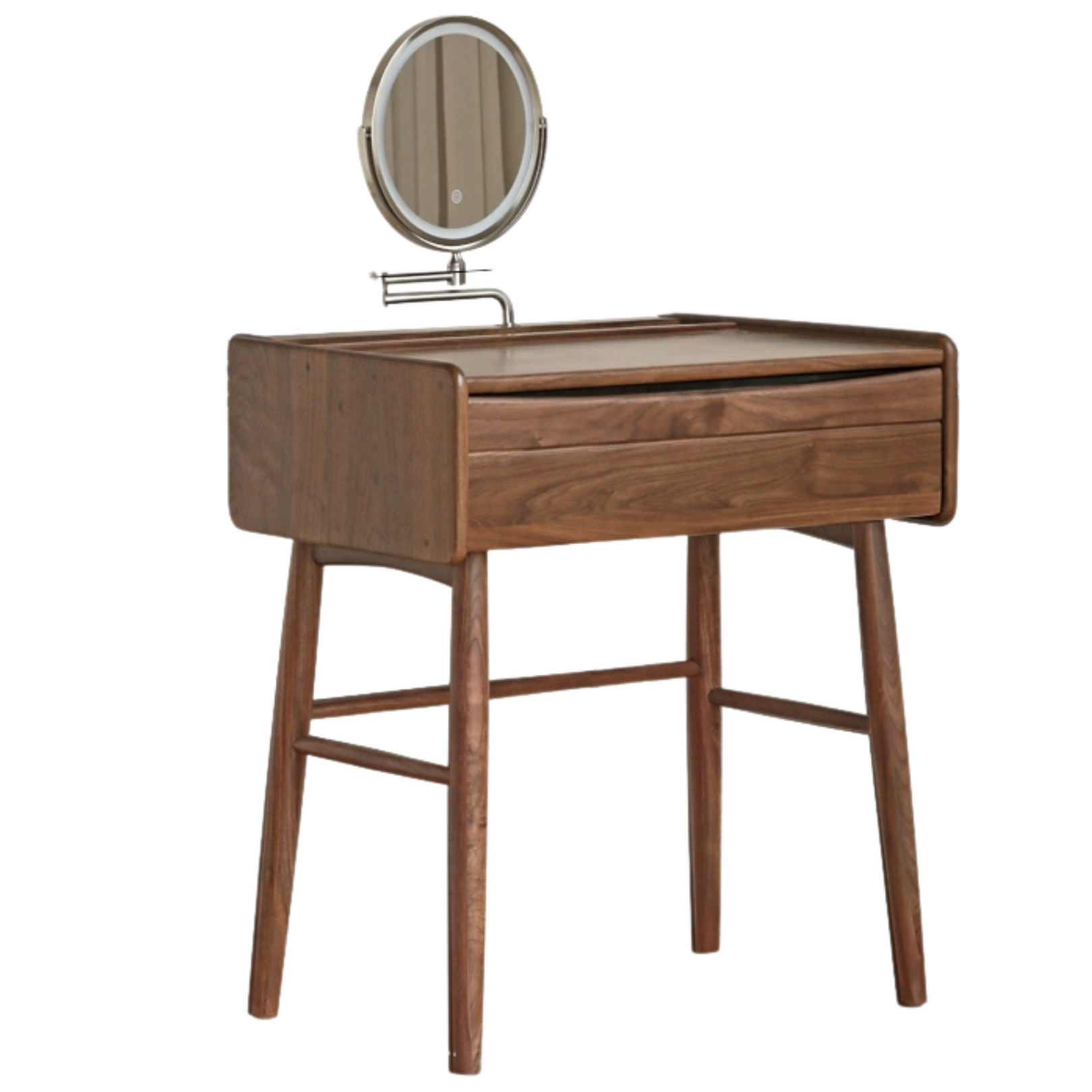 Black Walnut Solid Wood Dressing Table.