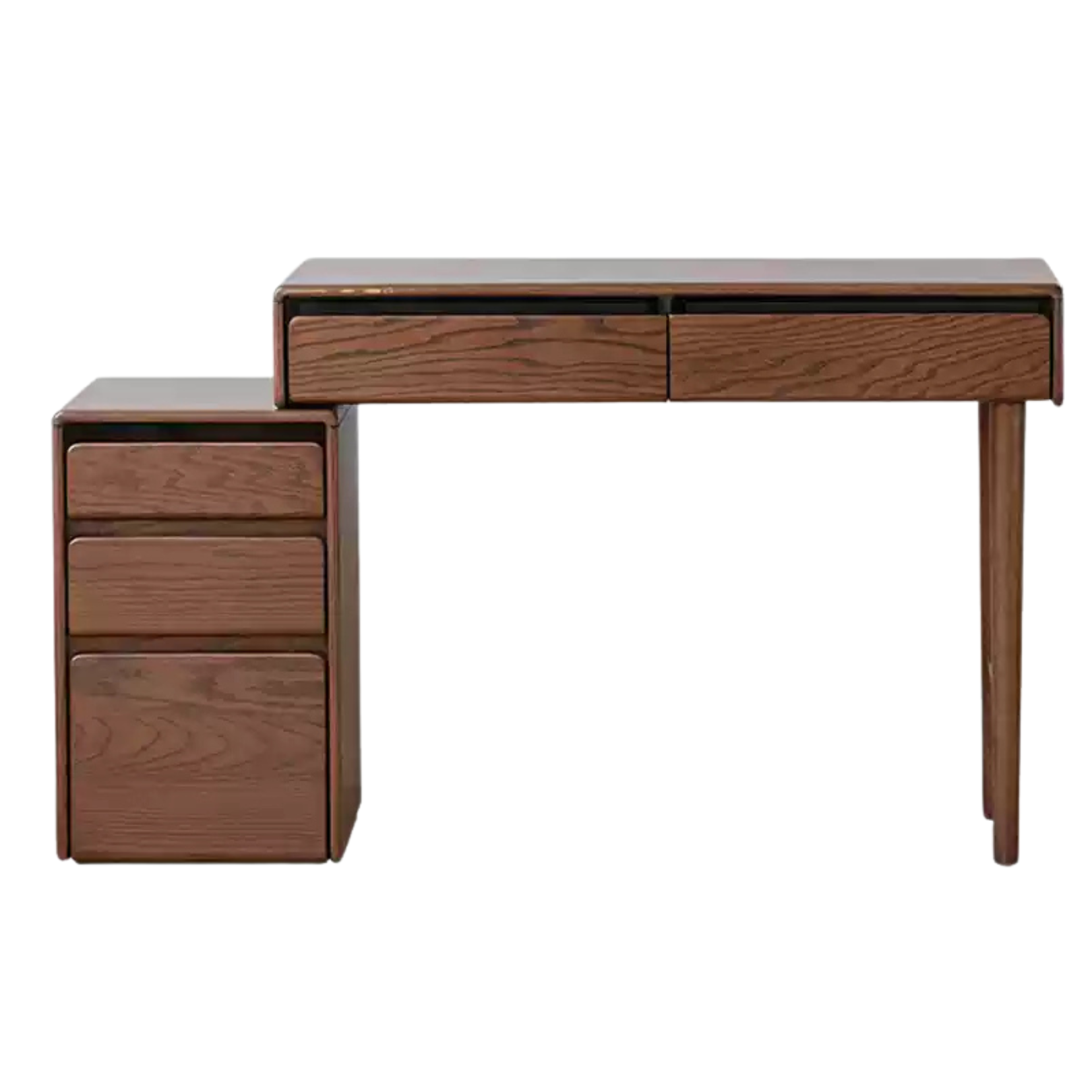 Black Walnut, Oak, Ash, Sandalwood Solid Wood Retractable Dressing Table.