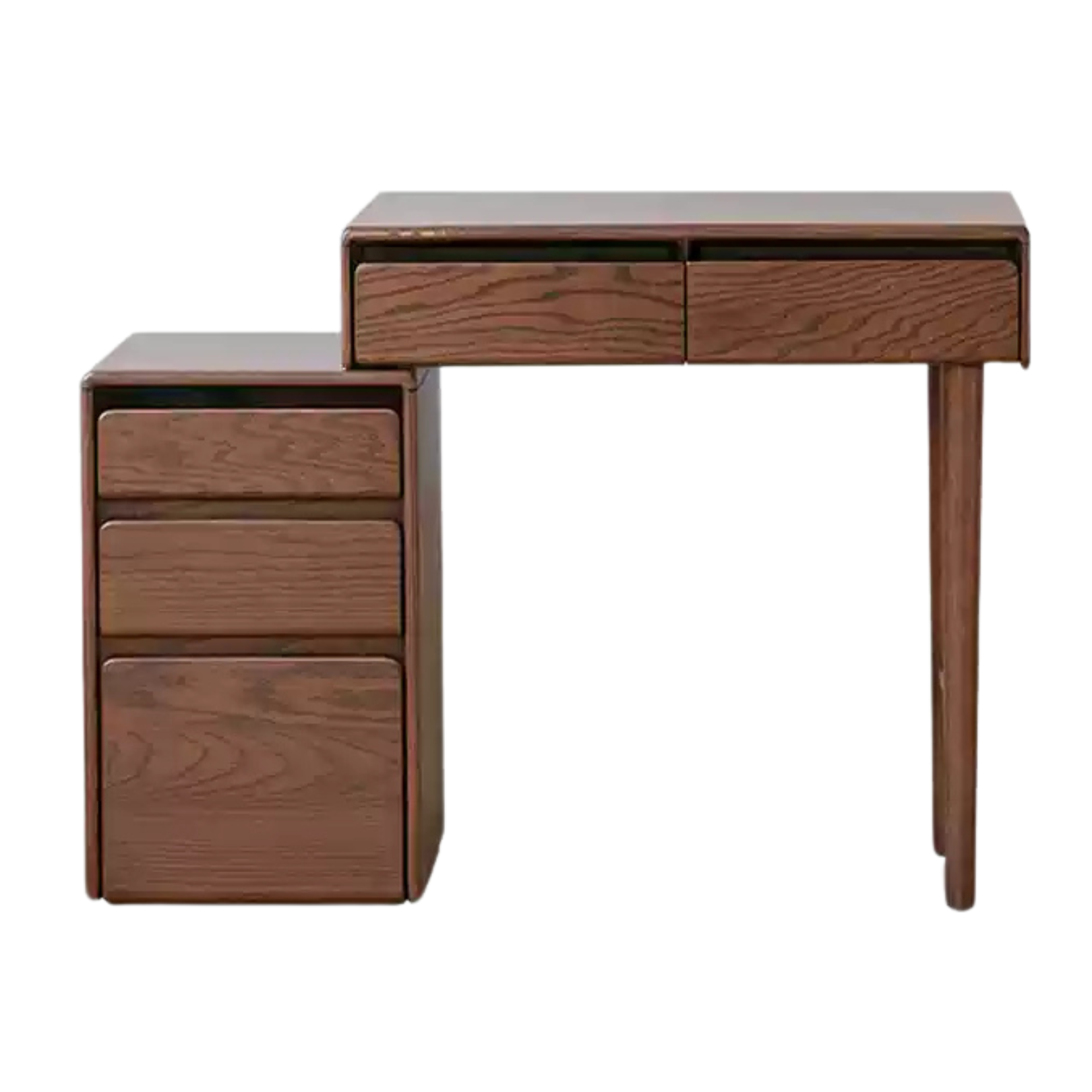Black Walnut, Oak, Ash, Solid Longan Hardwood, Sandalwood Solid Wood Retractable Vanity Table.