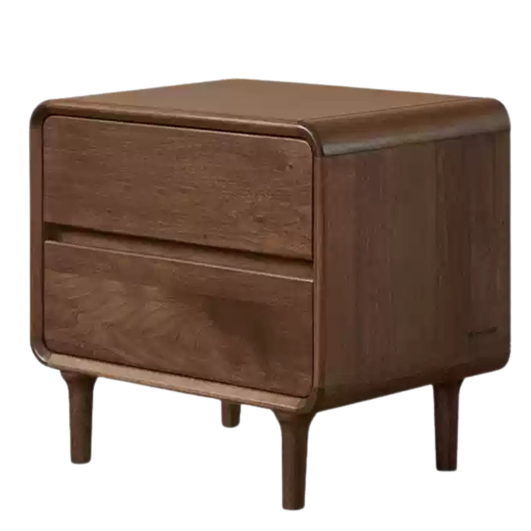 Black Walnut, Caluswood Solid Wood Minimalist Nightstand