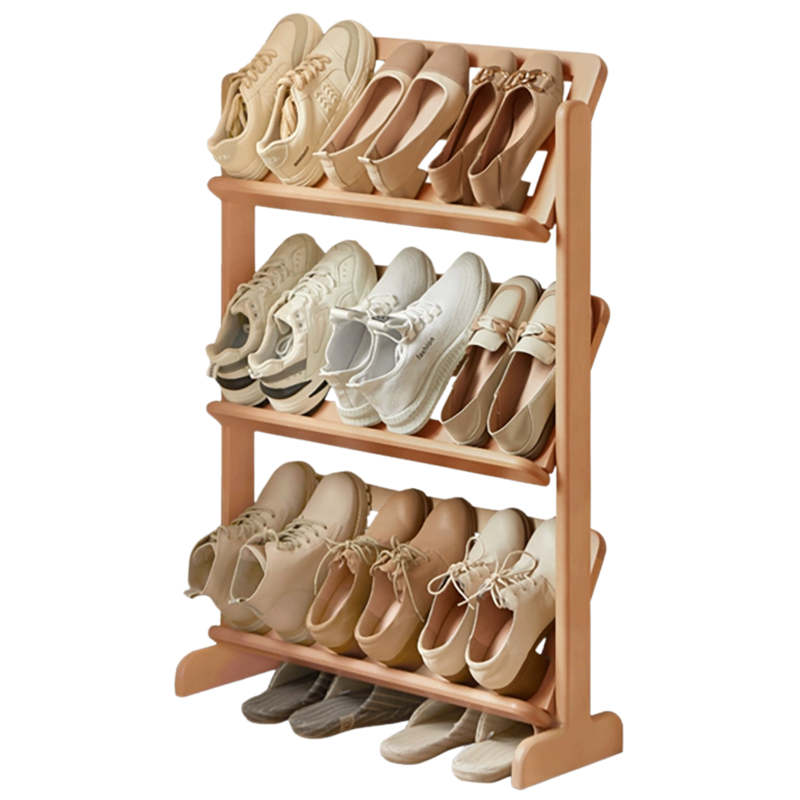 Birch, Beech Solid Wood Multi-Layer Ultra-Thin Shoe Racks
