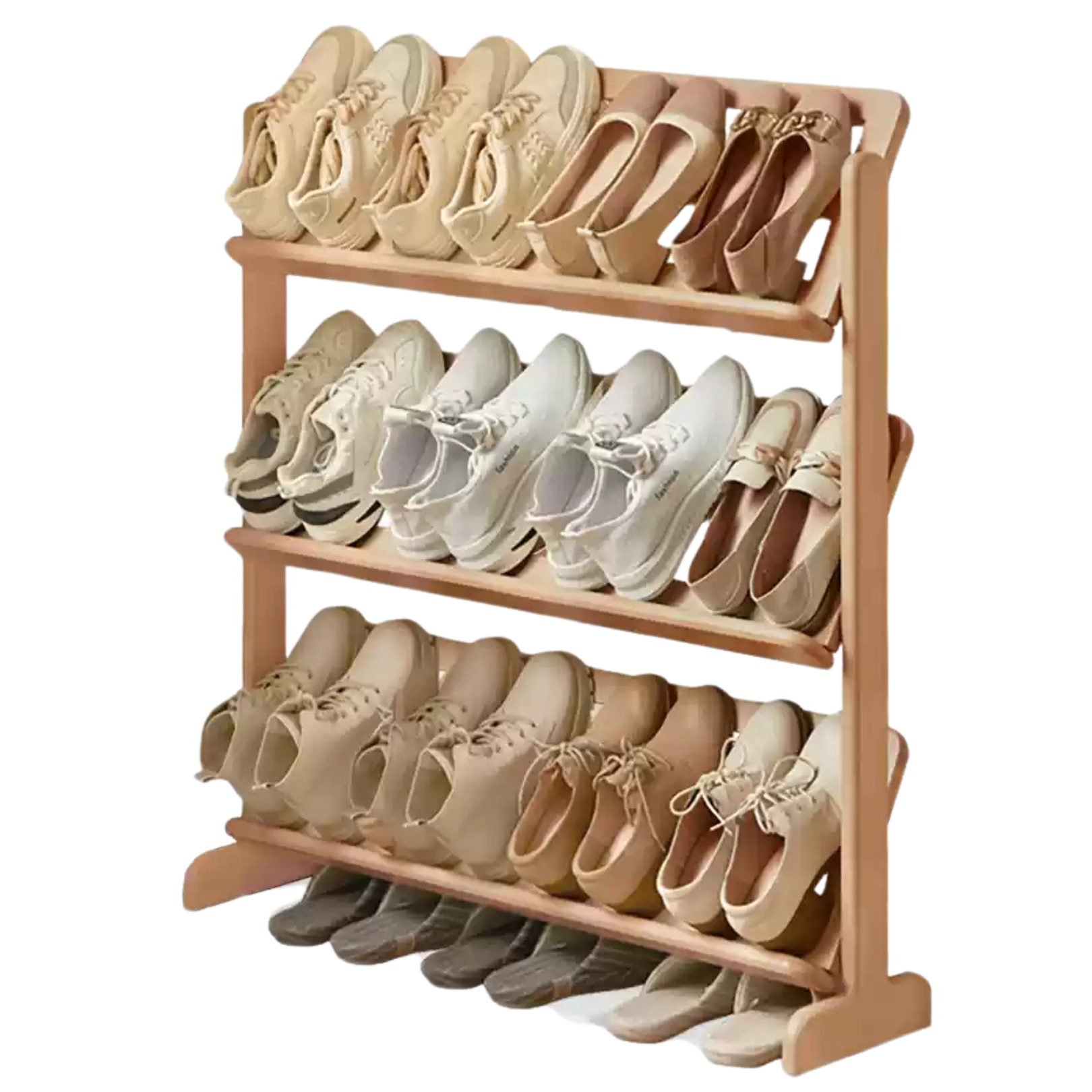 Birch, Beech Solid Wood Multi-Layer Ultra-Thin Shoe Racks