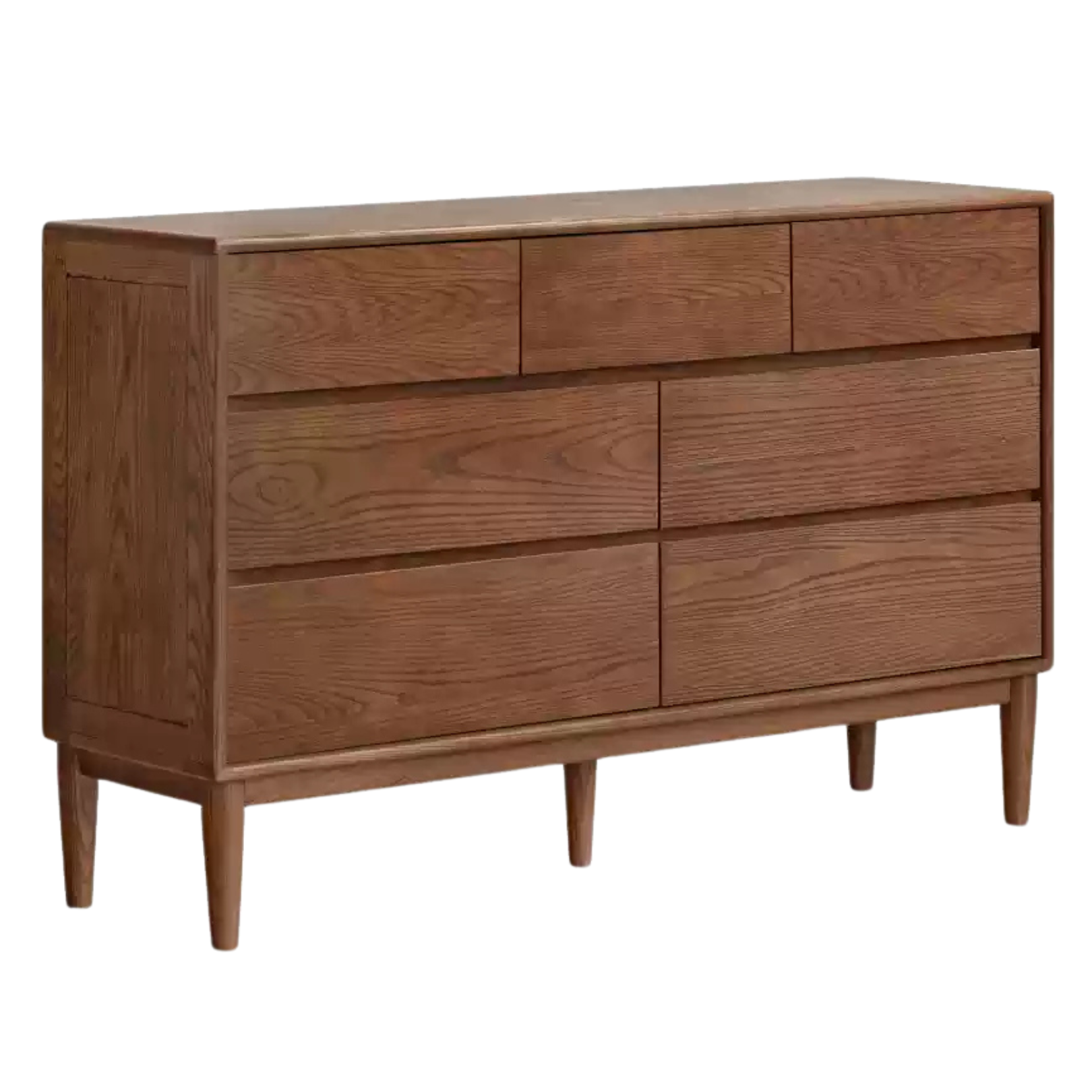Black Walnut, Ash Solid Wood Chest of Drawers