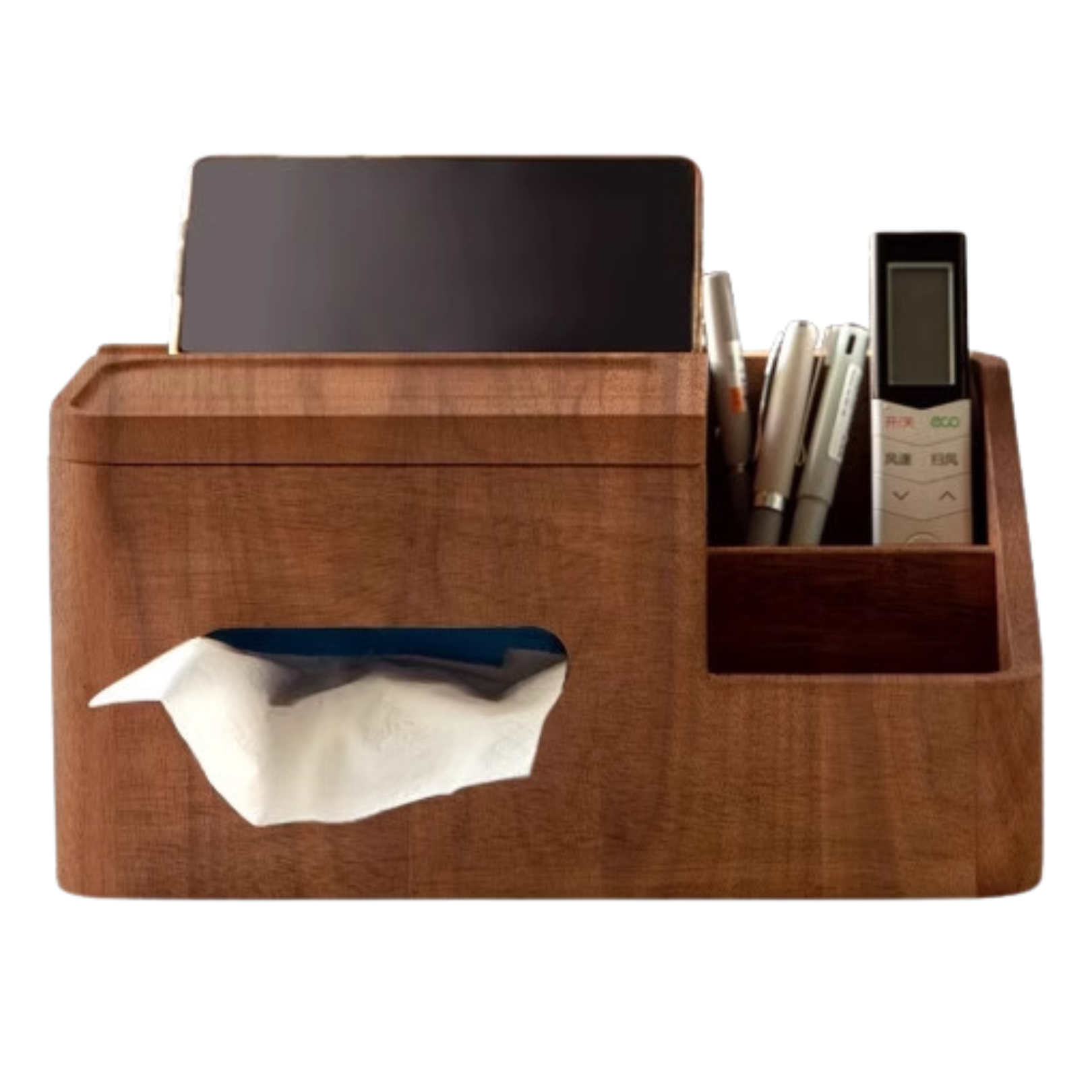 Black Walnut, Acacia Solid Wood Multi-Functional Tissue Box