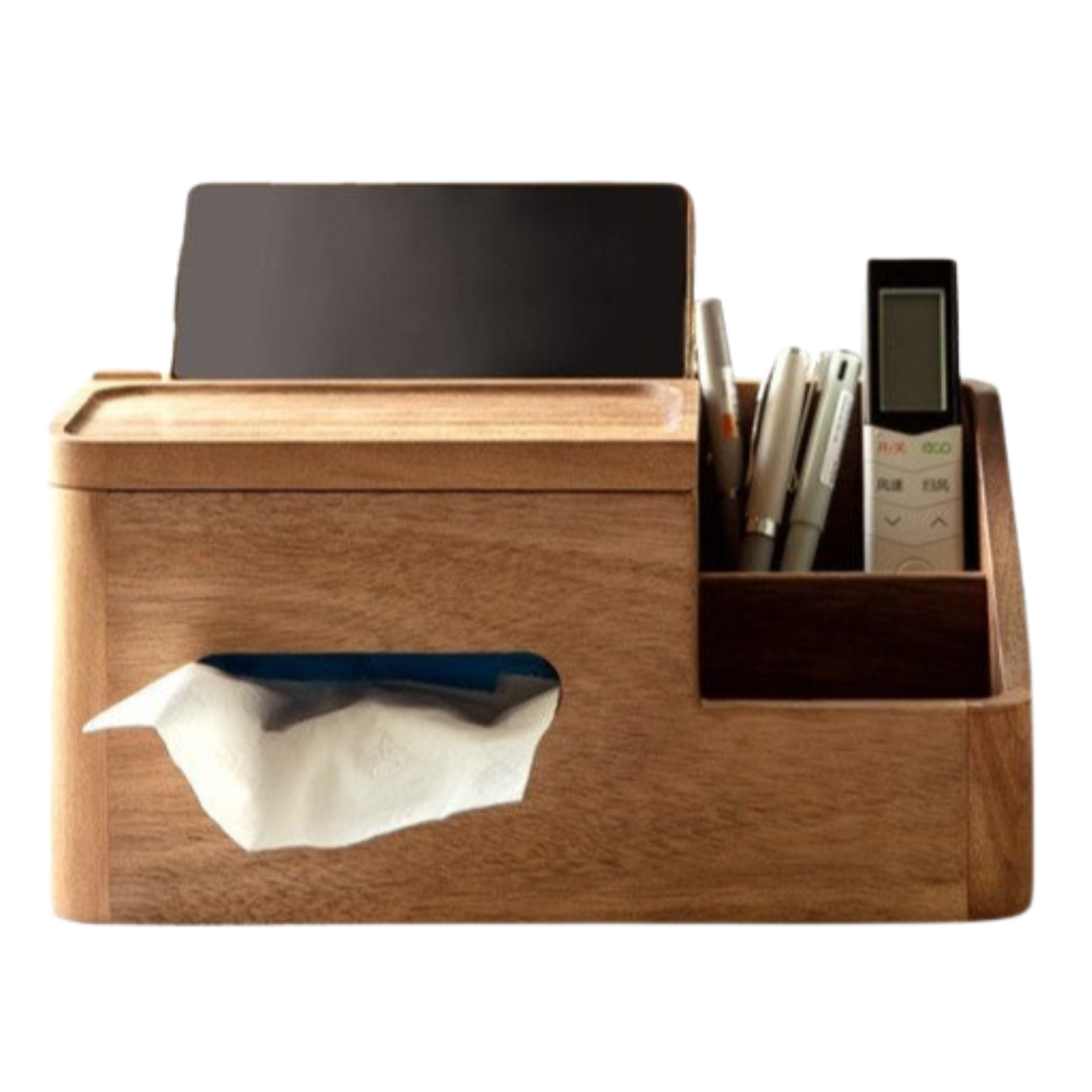 Black Walnut, Acacia Solid Wood Multi-Functional Tissue Box