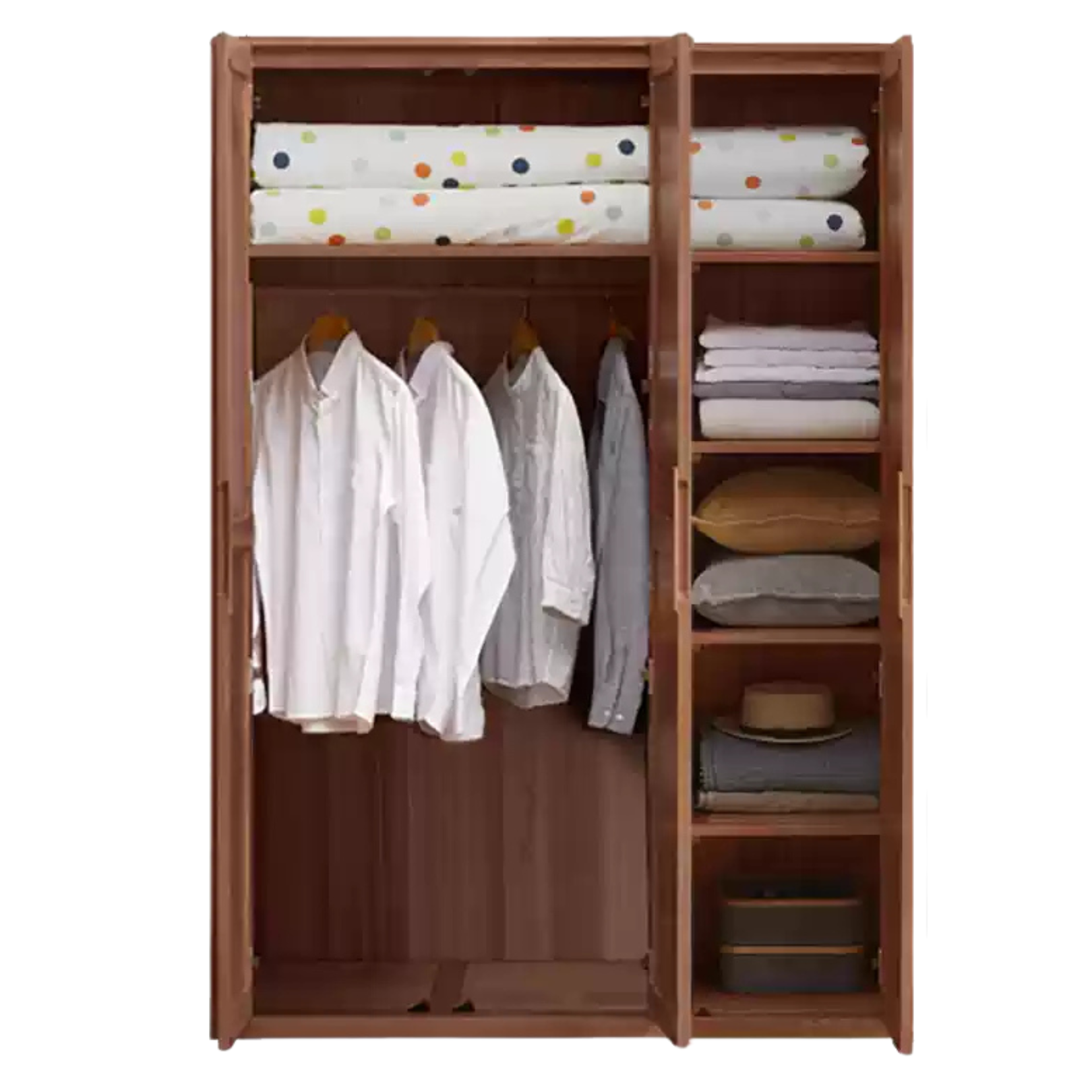 Black Walnut Solid Wood Wardrobe.