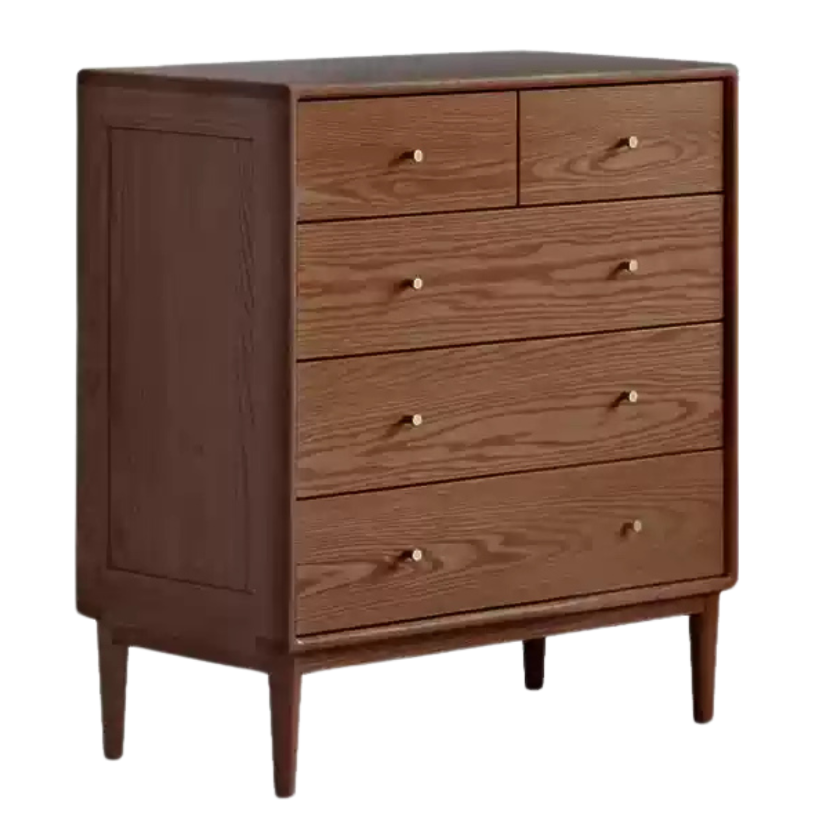 Black Walnut, Oak Solid Wood Drawer, Modern Porch Cabinet